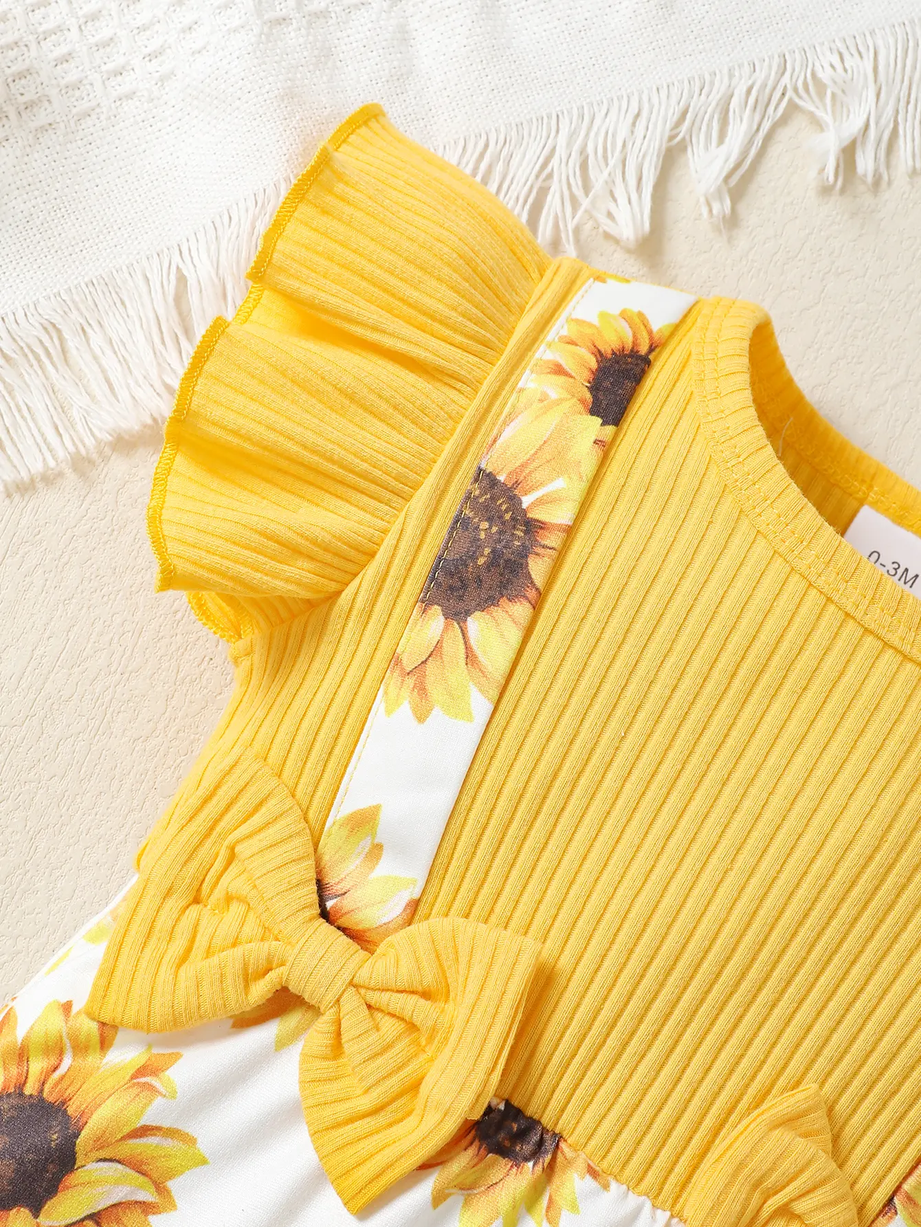 Fashion Baby Girl Summer Two-piece Headband Jumpsuit Set
