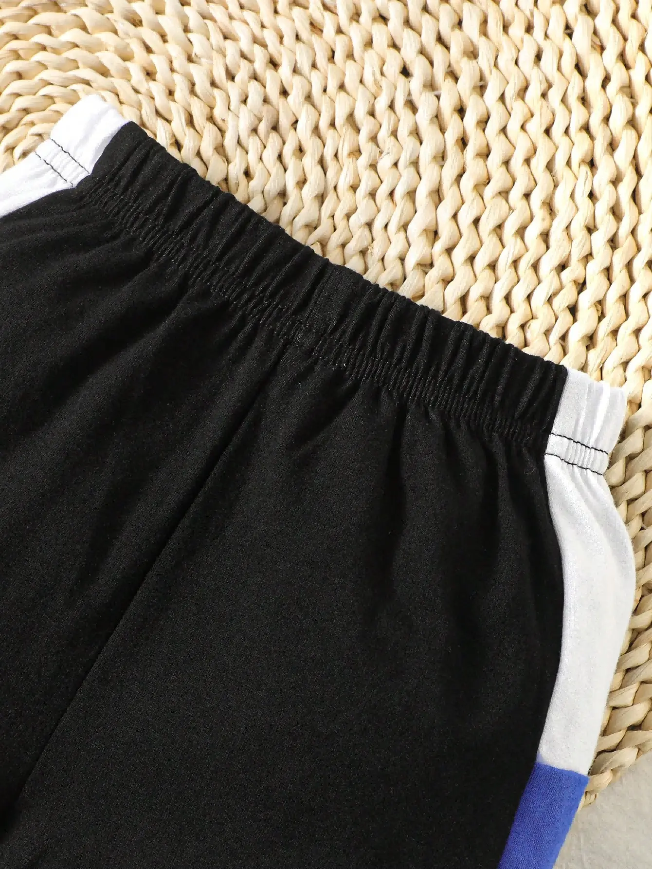 0-2 Year Old Baby Boy Summer Fashionable Round Neck T-shirt Letter Shorts Set