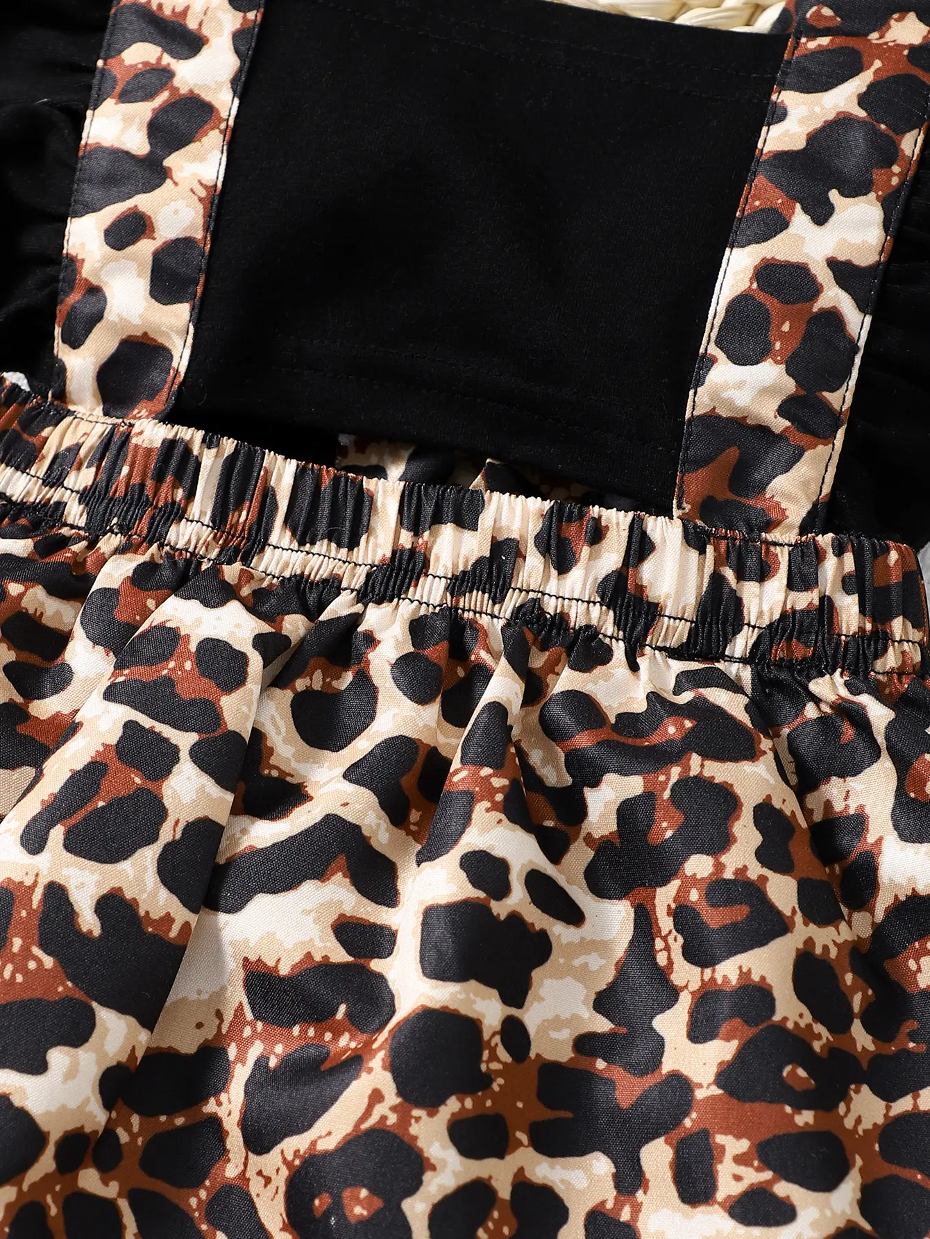 Newborns Summer Cotton Sleeveless Digital Printing Bow Decoration Casual Daily Wear Bow Hair Loop Baby Clothing