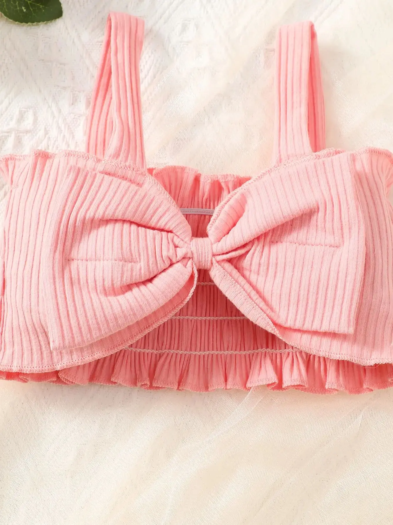 0-3-Year-Old Newborn Baby Girl Summer Bow Strap With Floral Print Shorts Fashion Set