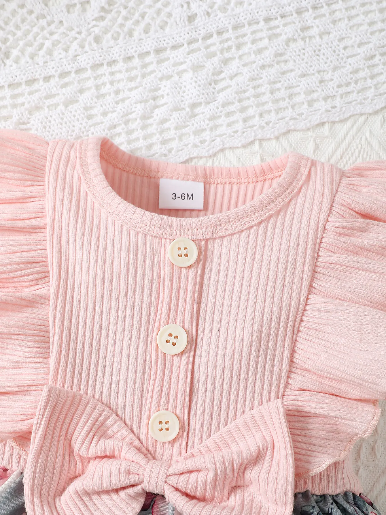 0-2 Year Old Short Sleeved Round Neck Cute Casual Summer Cotton Bow Headscarf Girl Daily Dress Baby Wear