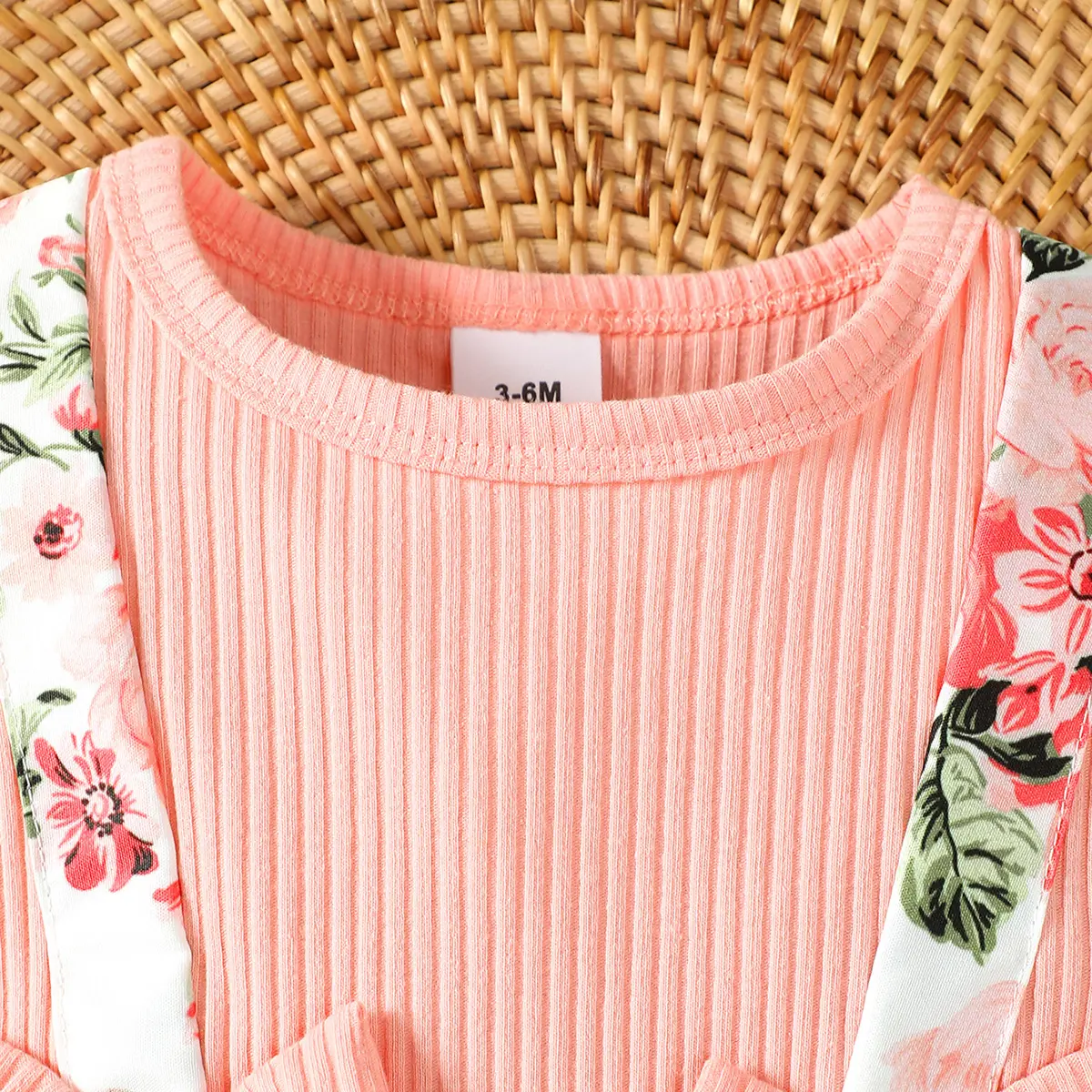 0-2 Year Old Baby Girl Bow Summer Cotton Digital Print, Sleeveless Round Neck,Casual Daily Baby Wear