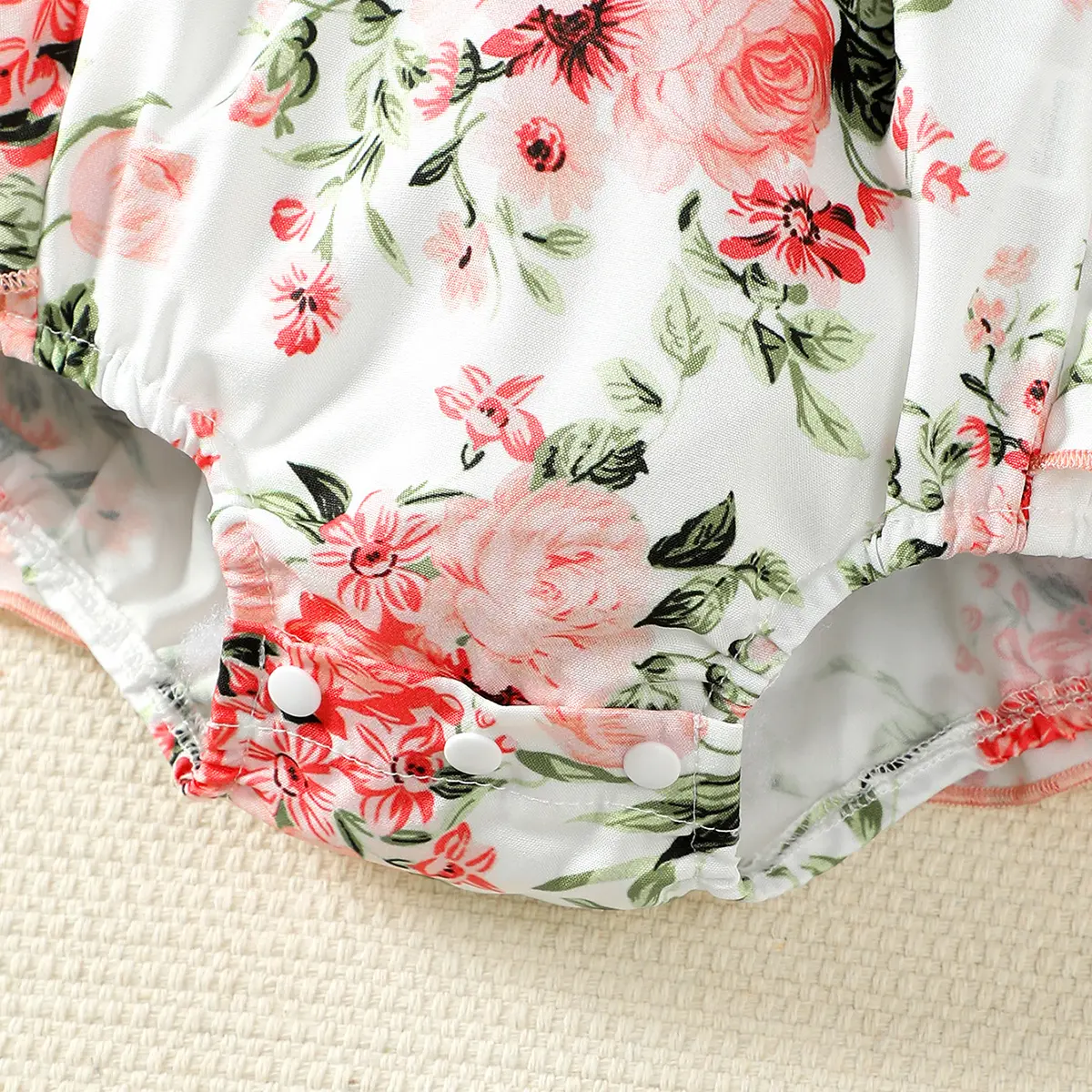 0-2 Year Old Baby Girl Bow Summer Cotton Digital Print, Sleeveless Round Neck,Casual Daily Baby Wear