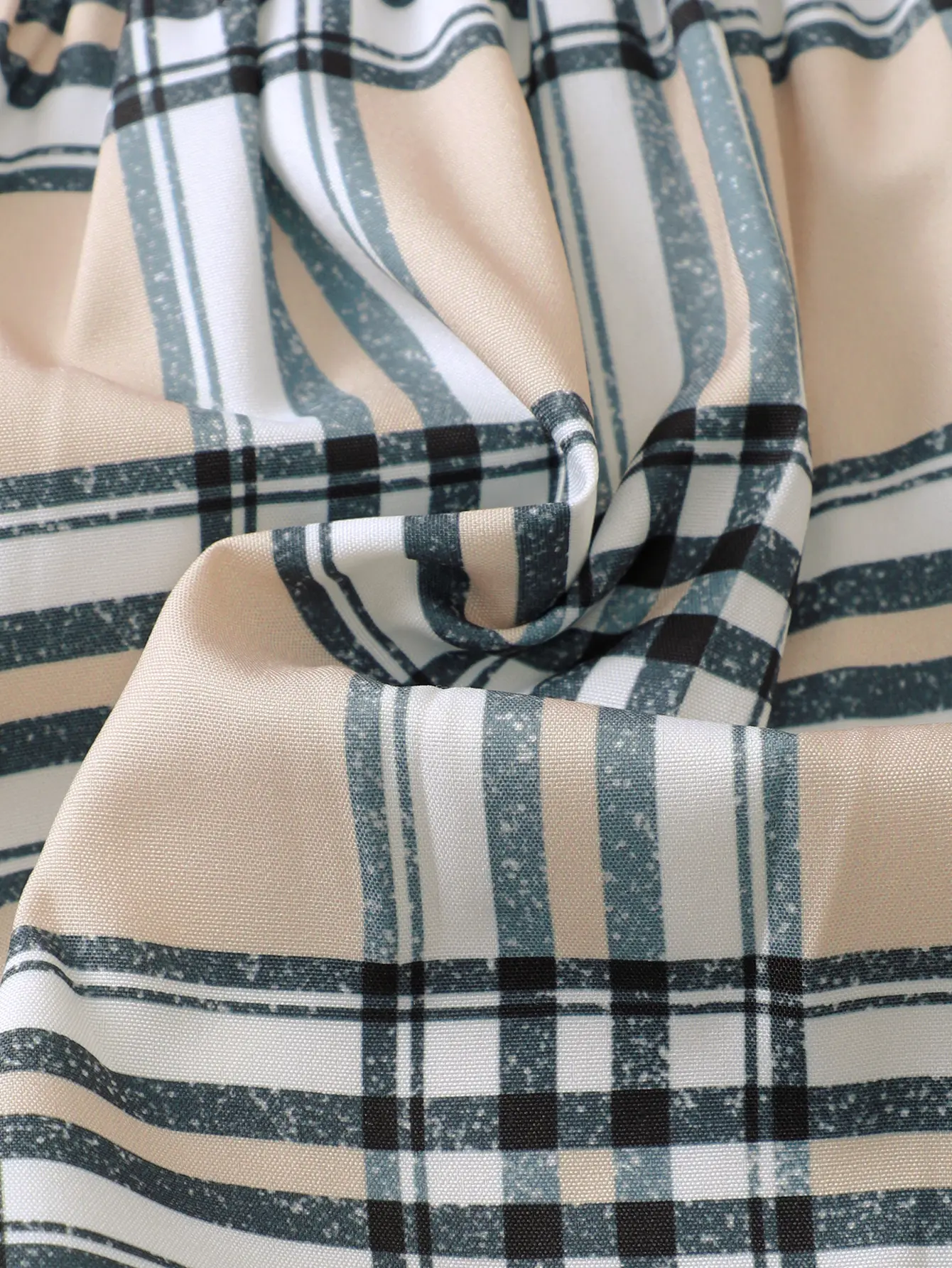 New Summer Baby Girl Short Sleeved Plaid Casual Daily Minimalist Bow Decoration Dress