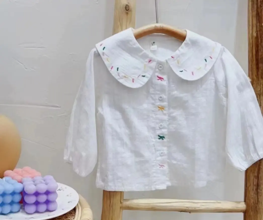 Girls Cardigan Sweater Jacket Colorful Stripes Spring Autumn Outfit Princess Suits Children Baby Kids Coat
