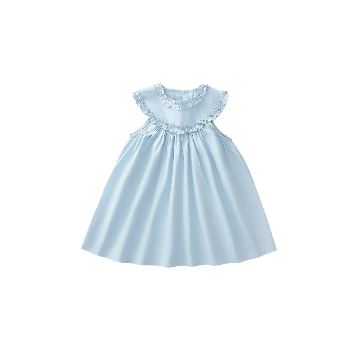 Girl's Sweet Wind Sleeveless Lace Sundress Dress Summer Children Baby Kids