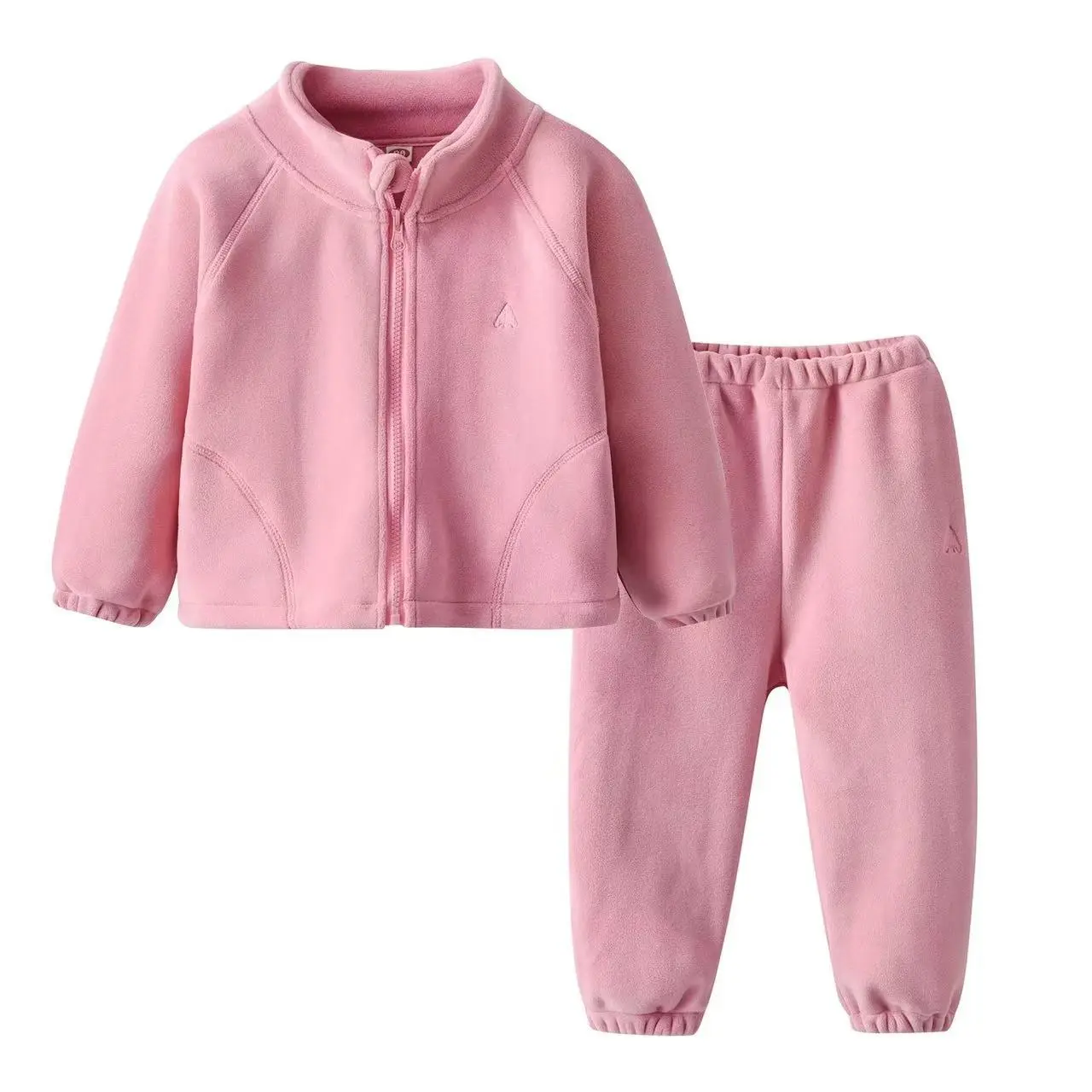 Girl's 2pcs Sets Autumn Winter Children Baby Kids Infants Fleece Top +Pants Warm Suit