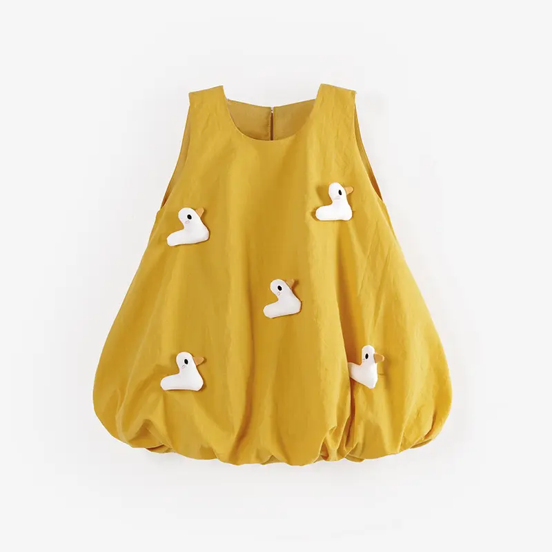 Girl's Vest Dress Children Infants Kids Baby Summer Suspender Cartoon Cute Dress