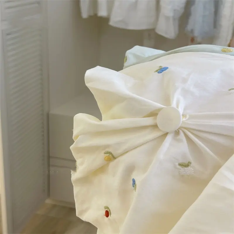 Girls Summer Dress Embroidered Flower Pod Skirt Fancy Baby Sundress for Little Girls New Arrival
