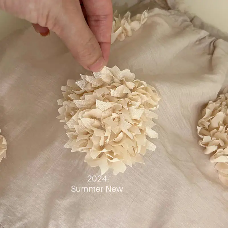 Girls Summer Three-Dimensional Flower Dress Child kids Sweet Clothing
