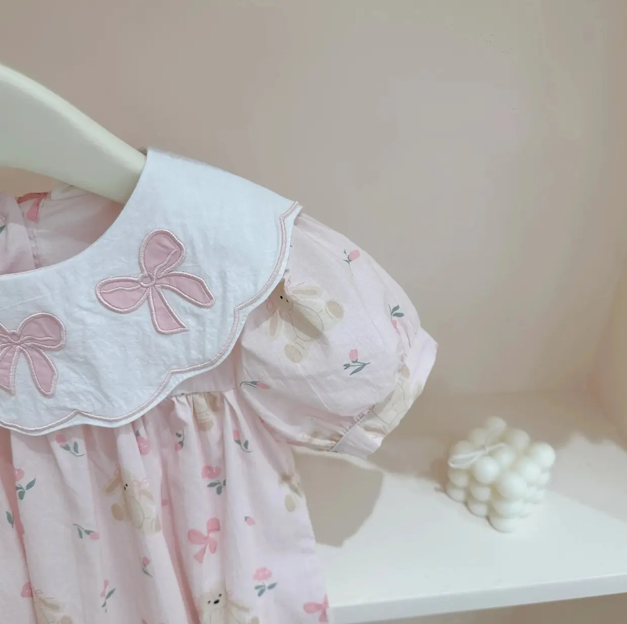Summer Girls' Bow Dress Western Girl Baby Princess Doll Dress Cute Children's Fashion Outfit for Little Princesses kids