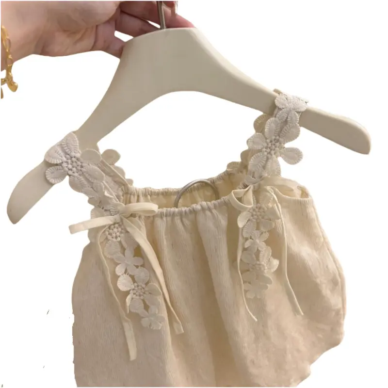 Girls Sleeveless Flower Halter Dress - Summer Sweet Chic Princess Style Children's Fashionable New Arrival