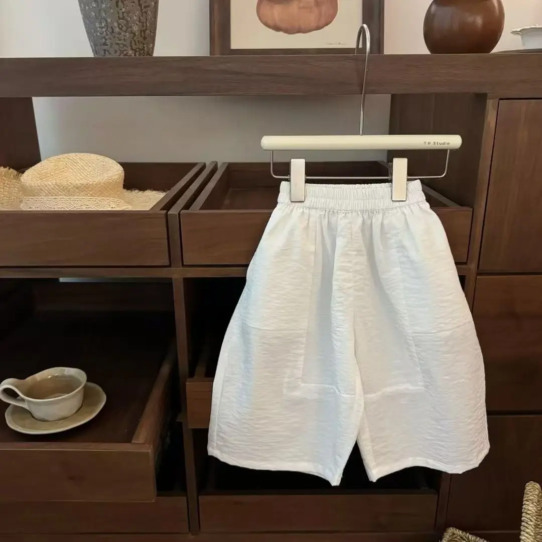 Stylish Baby Girl Two-Piece Set Hollow Knitted Halter Top And Baggy Pants Outfit for Infants