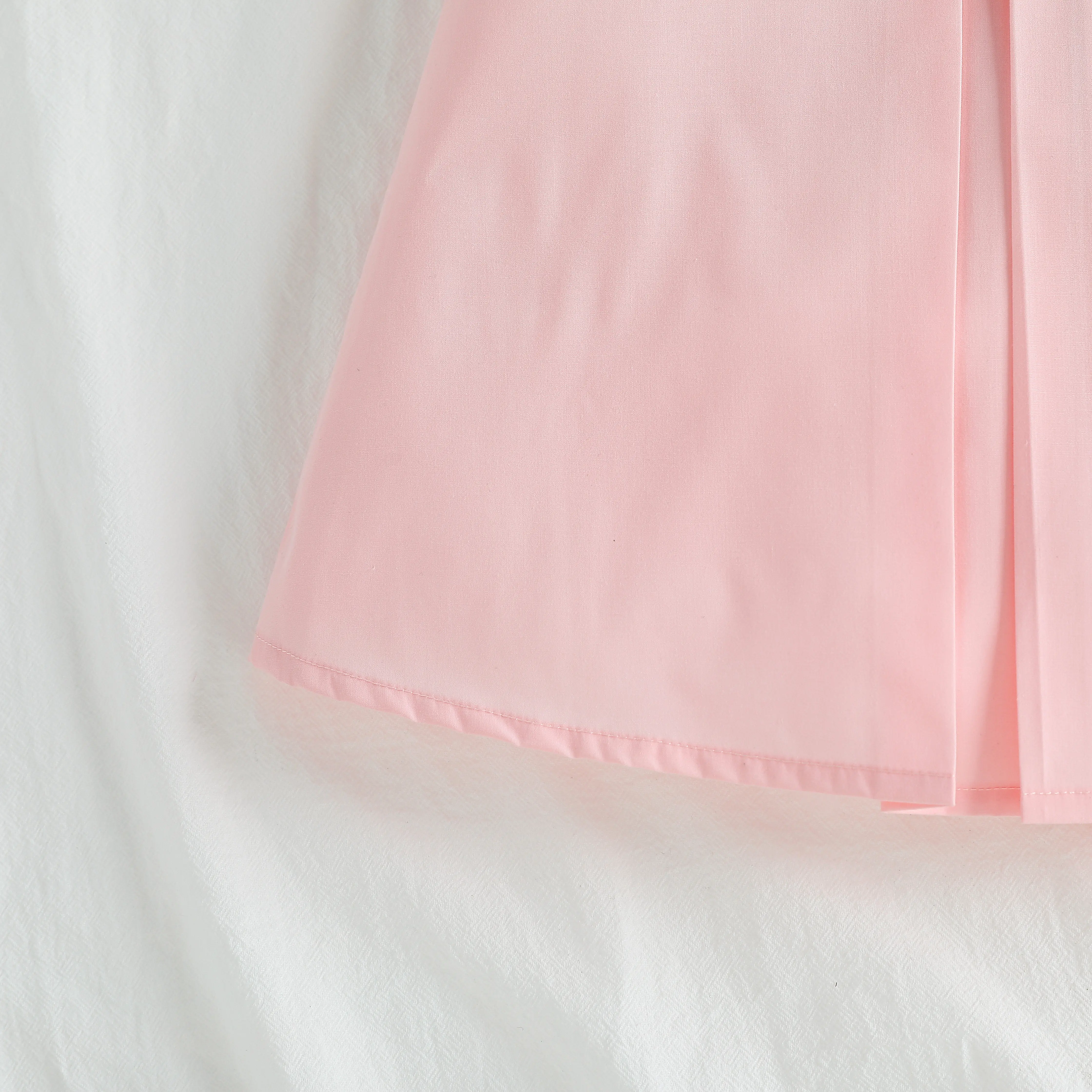 2025 Summer New Arrival: Sweet A-line French Collar Embroidered Doll Dress for Girls