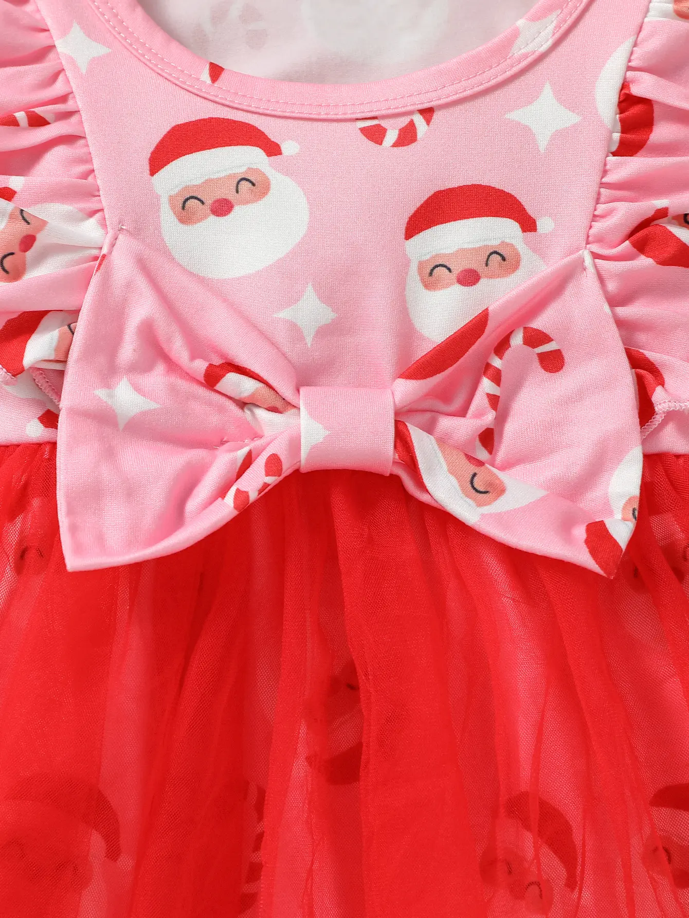 (0-1Y) 2024 New Baby Girls Long Sleeve Autumn Print Father Christmas Fashion Christmas Active Dress