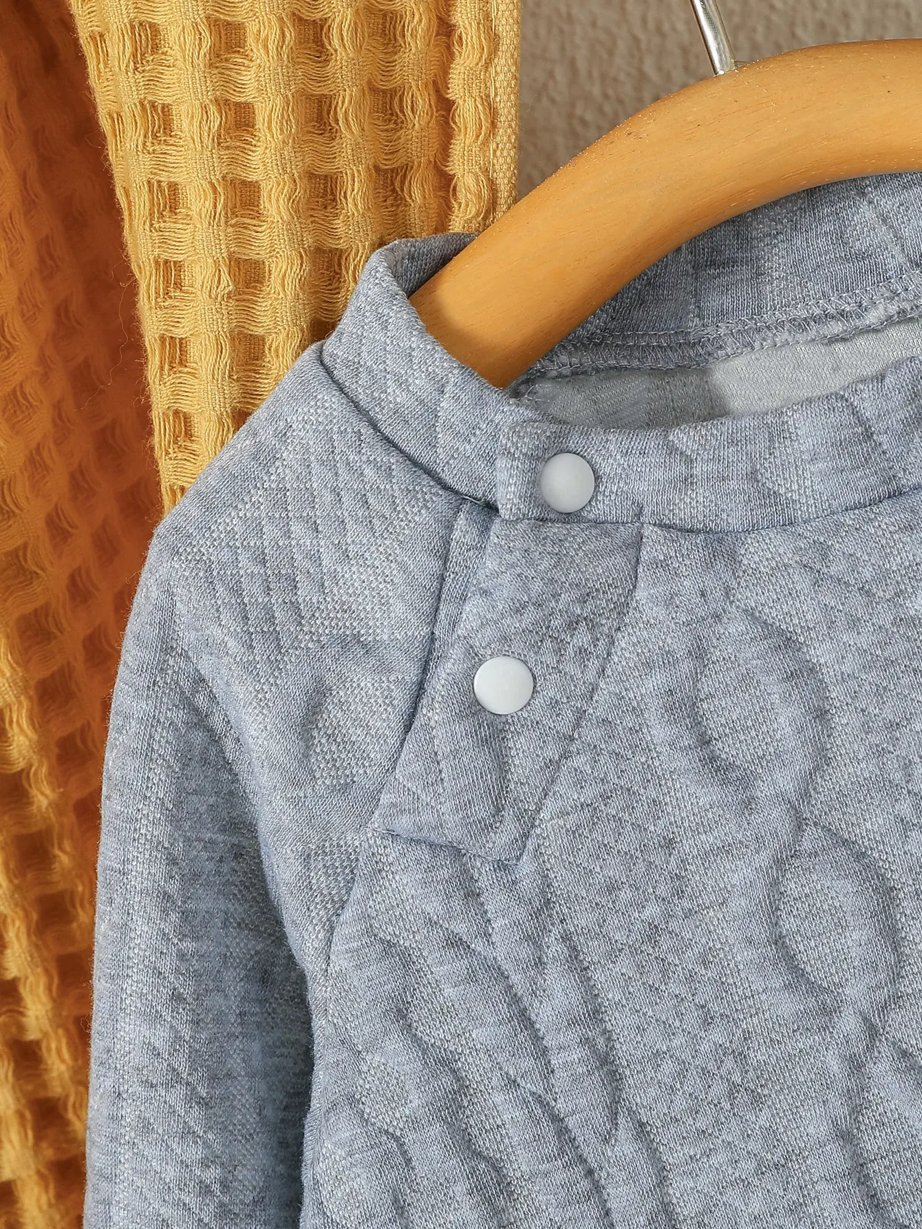 2024 Baby boy leisure and sikmplicity pure color Long Sleeve Winter /autumn Gray Pantsuit Casual Daily Wear Clothes
