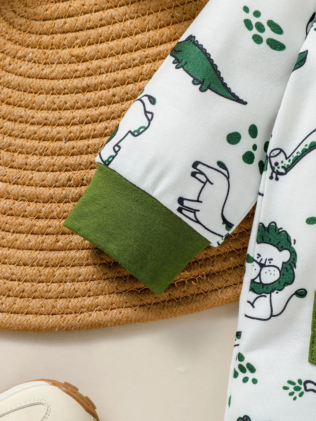 Baby Boys All Seasons Hooded Cartoon Animal Cute Jumpsuit Newborn Fashion Daily Wear