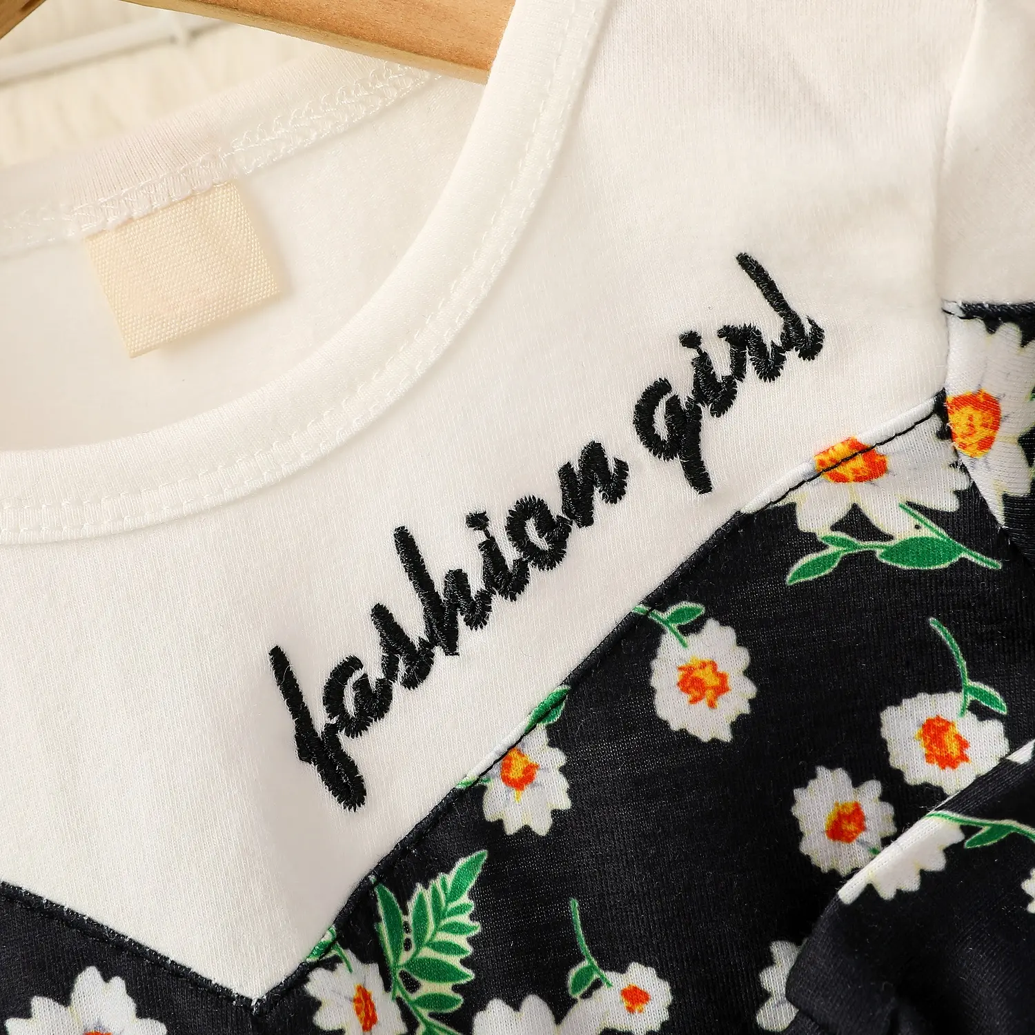 2024 New Fashion Baby girl Fall Daisy Sweatshirt +Pant With All Over Print 2Pcs Pastorale Pantsuit
