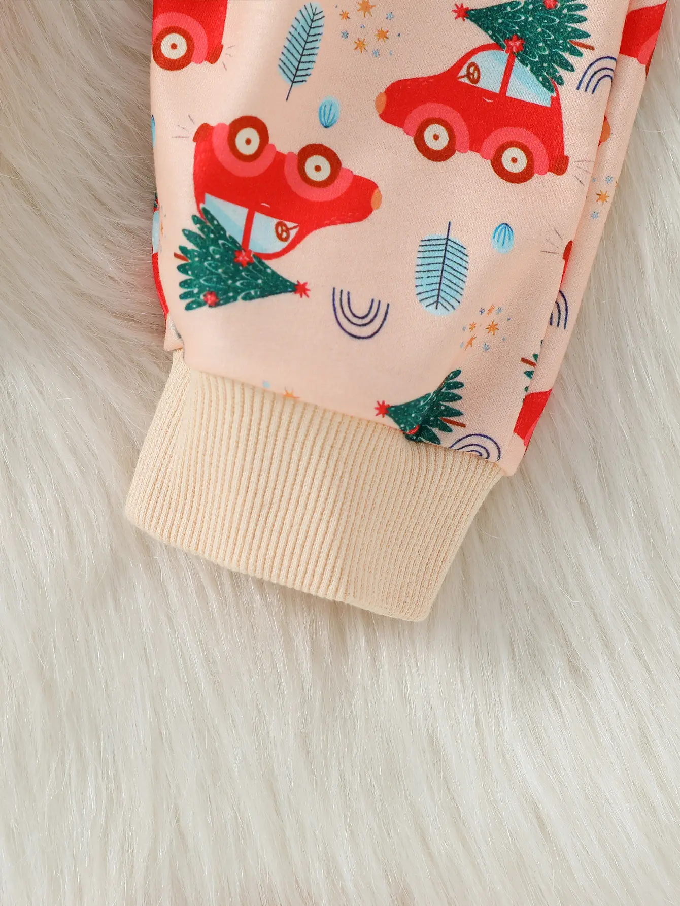 2024 Baby boy Long Sleeve Leisure and simplicity christmas element printing autumn Pantsuit
