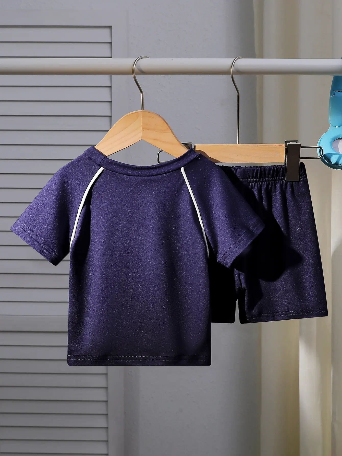 Infant Summer New Style Baby Boy’s Solid Short-Sleeve T-Shirt and Shorts Casual Versatile 2-Piece Set