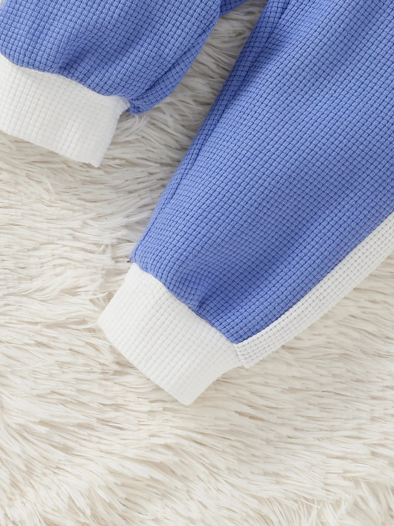 2024 Toddler Baby Boy 2Pcs Tracksuits Casual Long Sleeve Collared Sweatshirt With Button Long Pants Set Children Cotton
