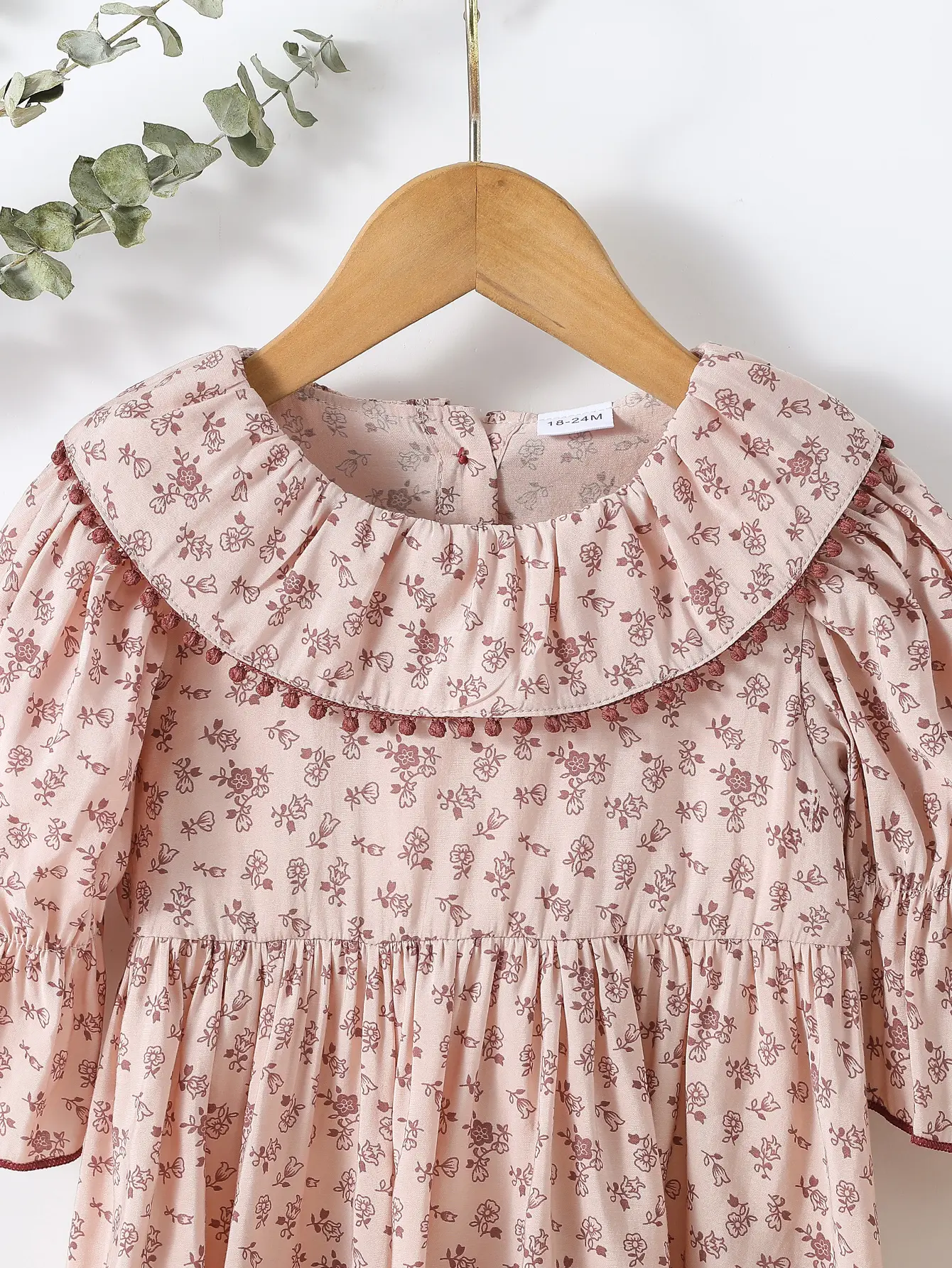 2025 Kids All Seasons Long Sleeve Printing Floral With Button Casual T-shirt For 2-6Y Children Clothes