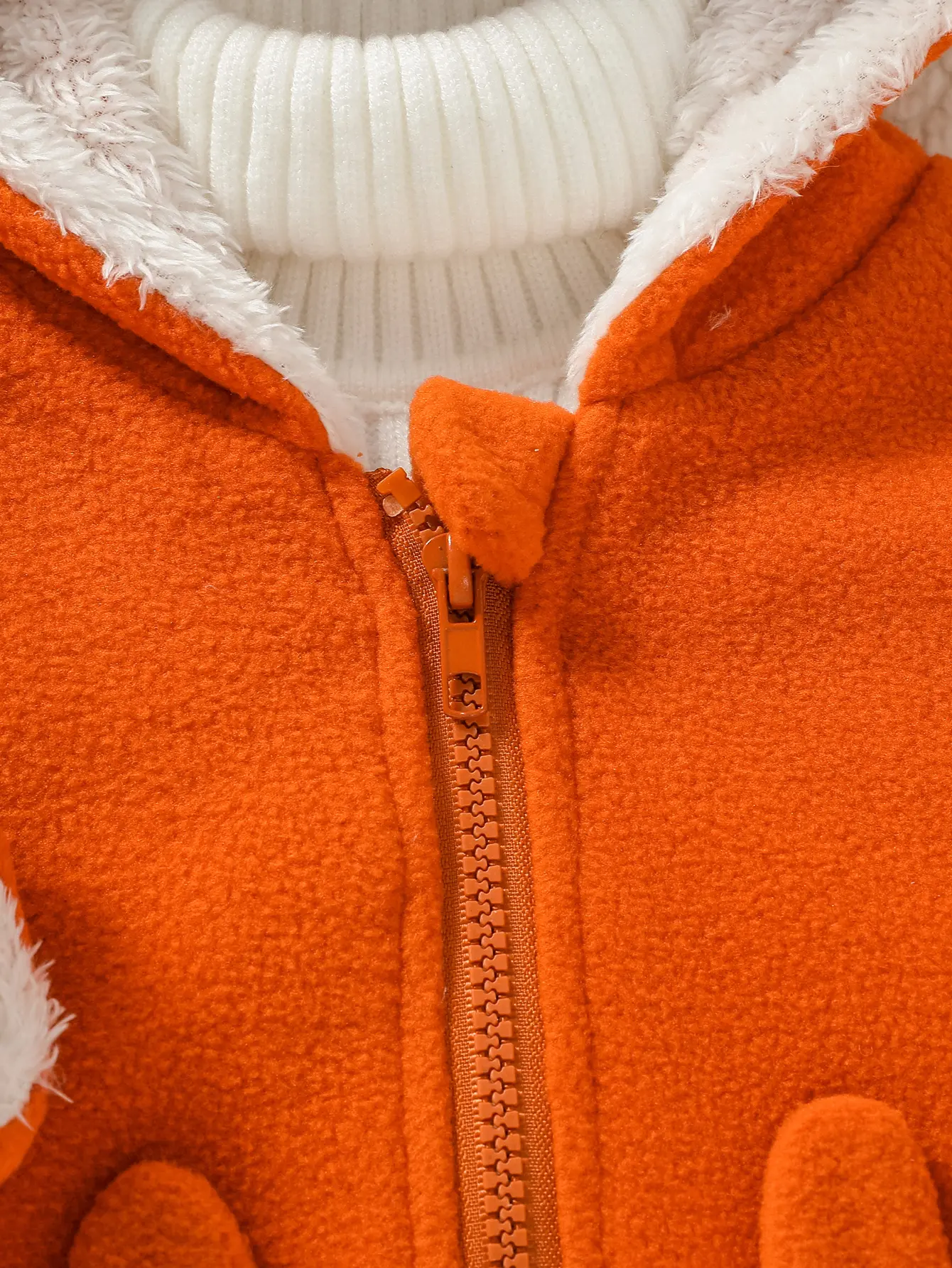 Baby Boy/ Girls Autumn/Winter Long Sleeve Cute With Pocket Zipper Warm  Fleece Jacket For Fashion Coat