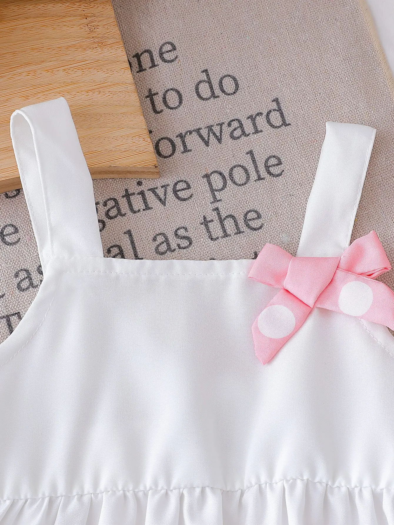2025 Summer New Infant Girl’s Ice Cream Print Strap Top with Polka Dot Shorts, Casual Holiday Two-Piece Set
