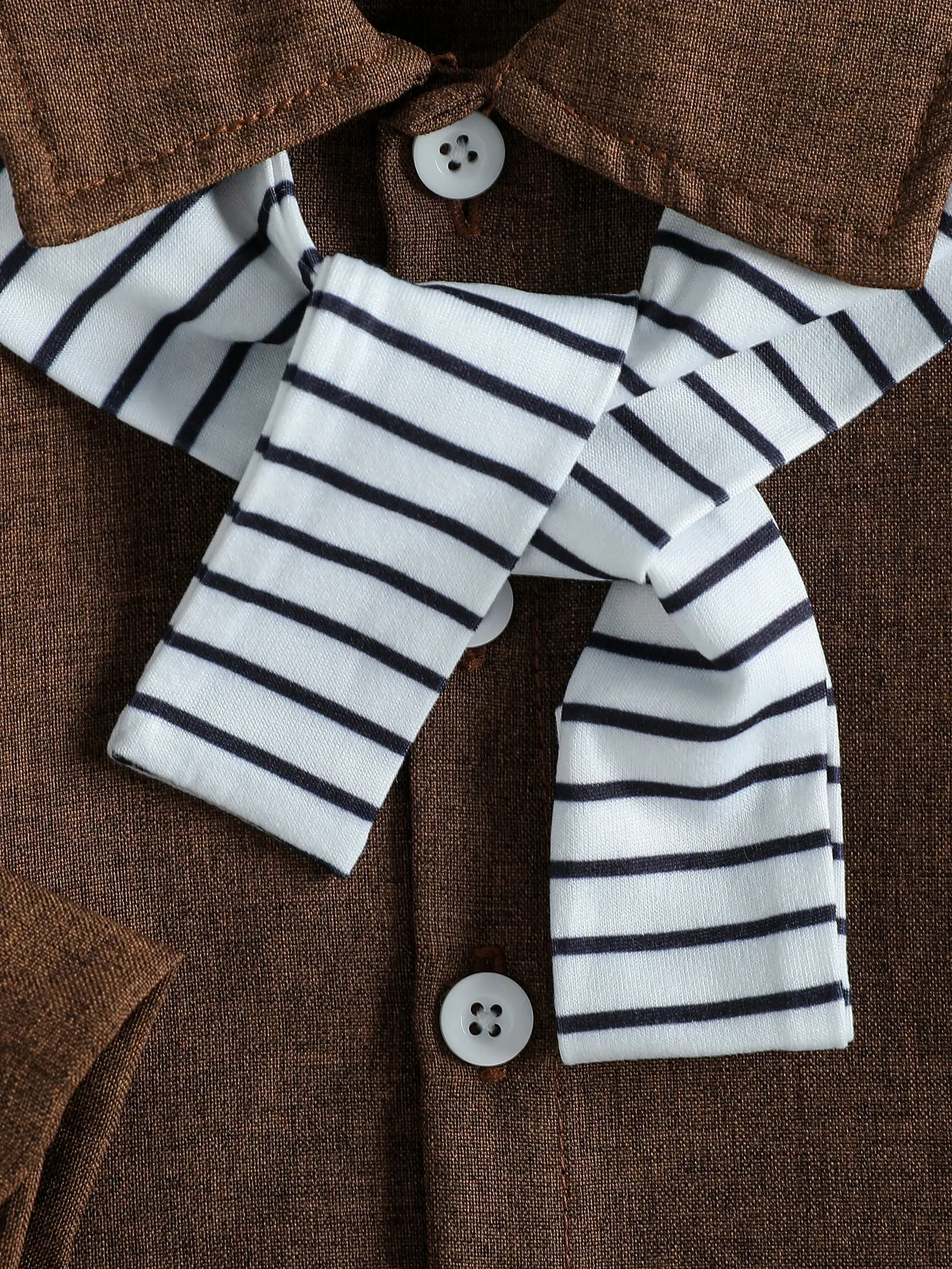 2Pcs Spring / Autumn Baby Boys  Shawl Shirt 2025 New Style Boys' Top Solid Long Sleeve Trendy Shirt For 1-3Y Fashion Clothes
