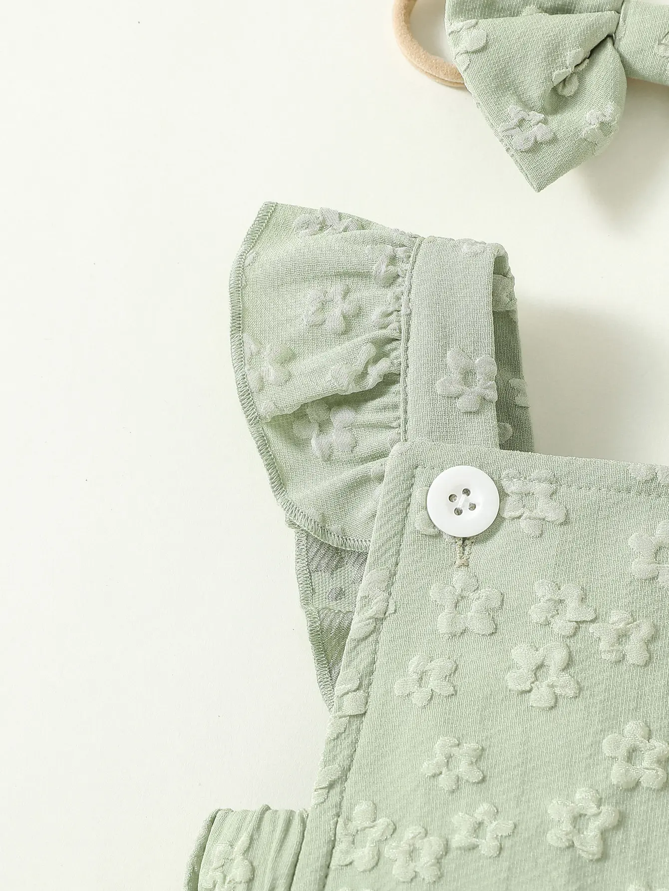 Baby Girls Summer Sleeveless Print Floral Cute Newborn-9M Triangle Jumpsuit For Outdoor Vacation Wear +Headband