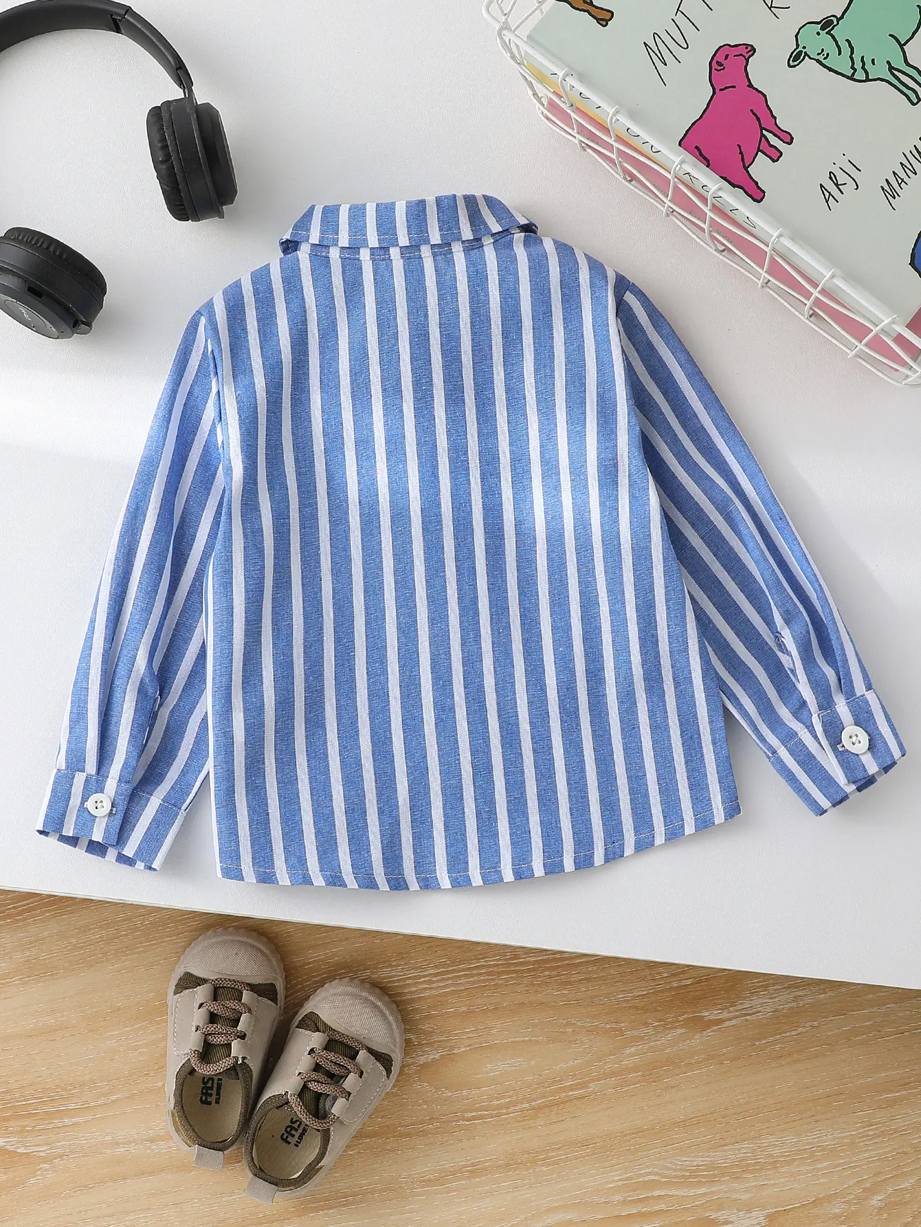 Spring Autumn Kids Baby Boys Clothes T-Shirt Toddler Striped Clothing Children Wears Infant Casual Blouse Clothes For 1-3Y