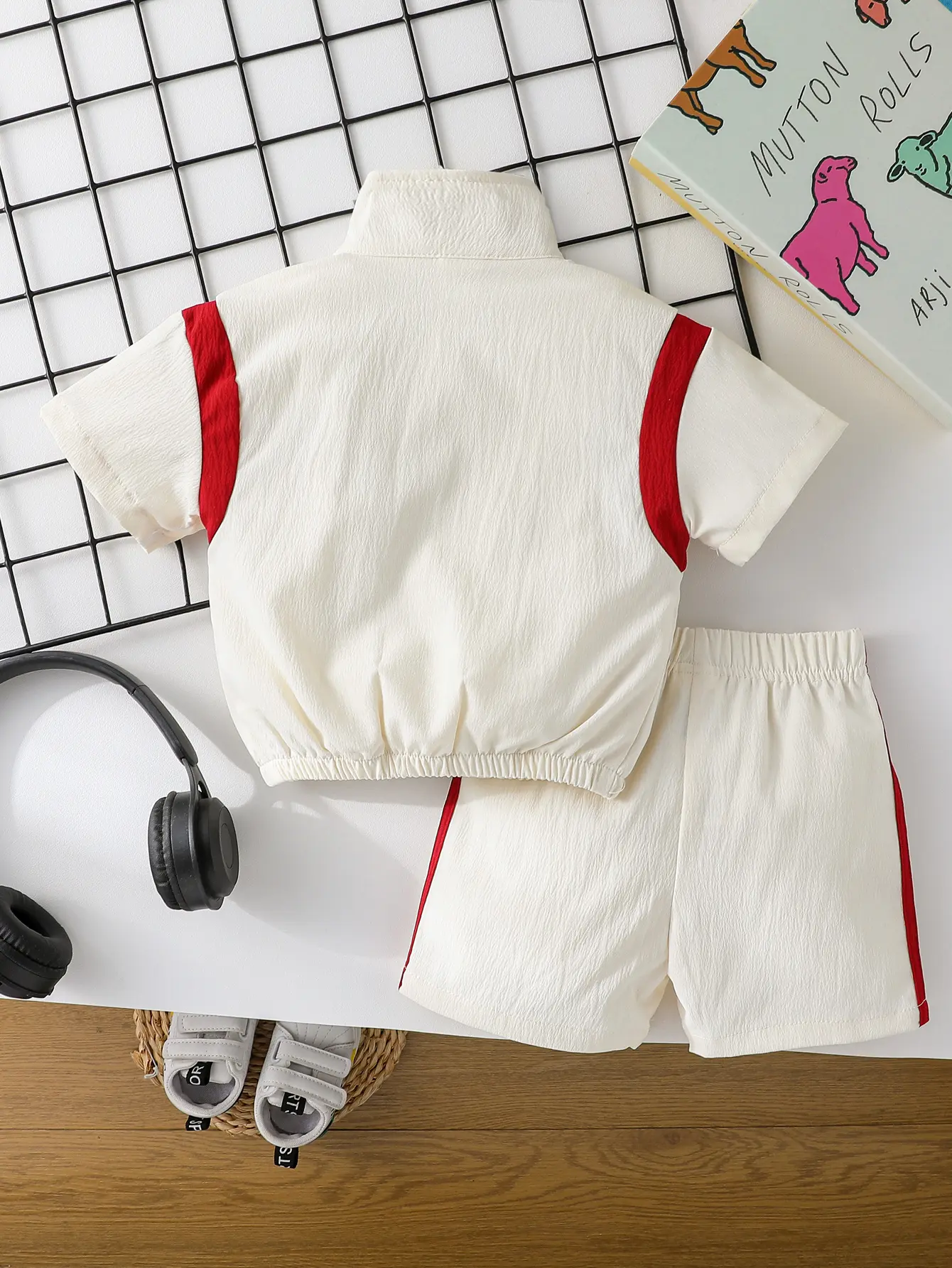 2Pcs Baby Boys Sets Summer Short Sleeve Casual Tops + shorts Pants Clothes Suit For 1-3Y Sporty