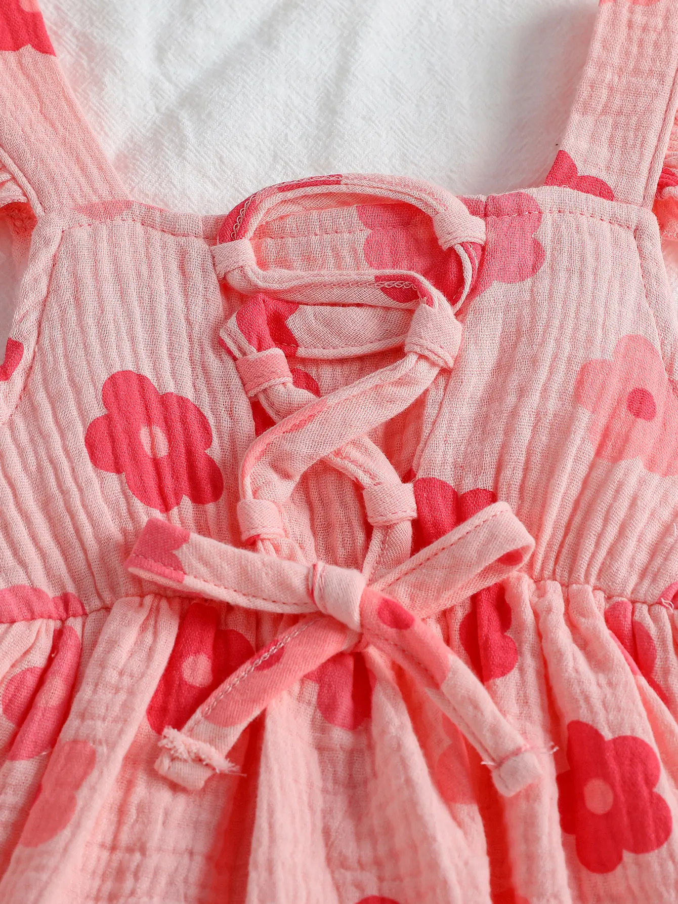 Summer Baby Girl’s Stylish Sleeveless Romper Dress, Thin Cotton Romper with Cute Design