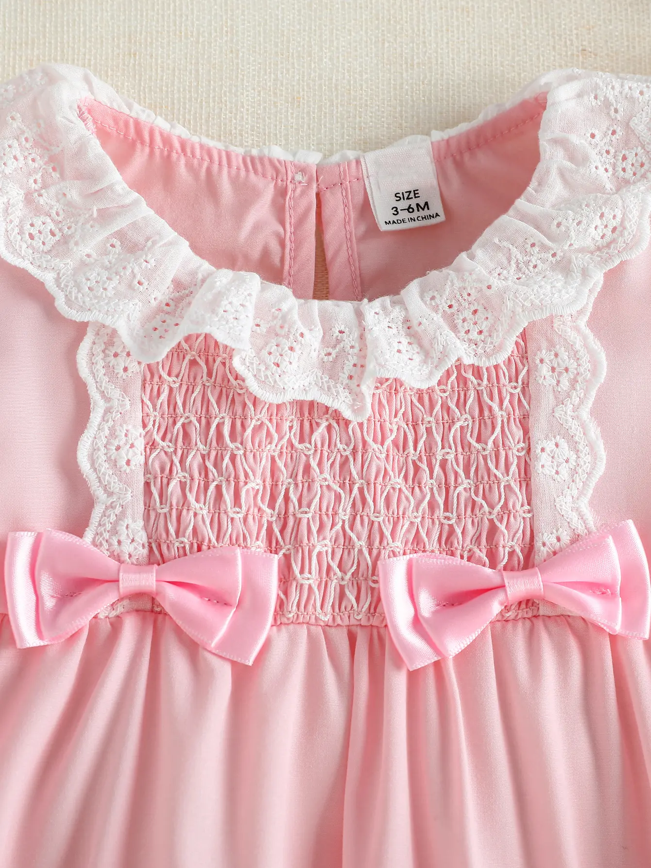 2025 Summer Pink Ruffled Collar Doll Dress for Baby Girl, Cute Princess Sleeveless Vest Dress