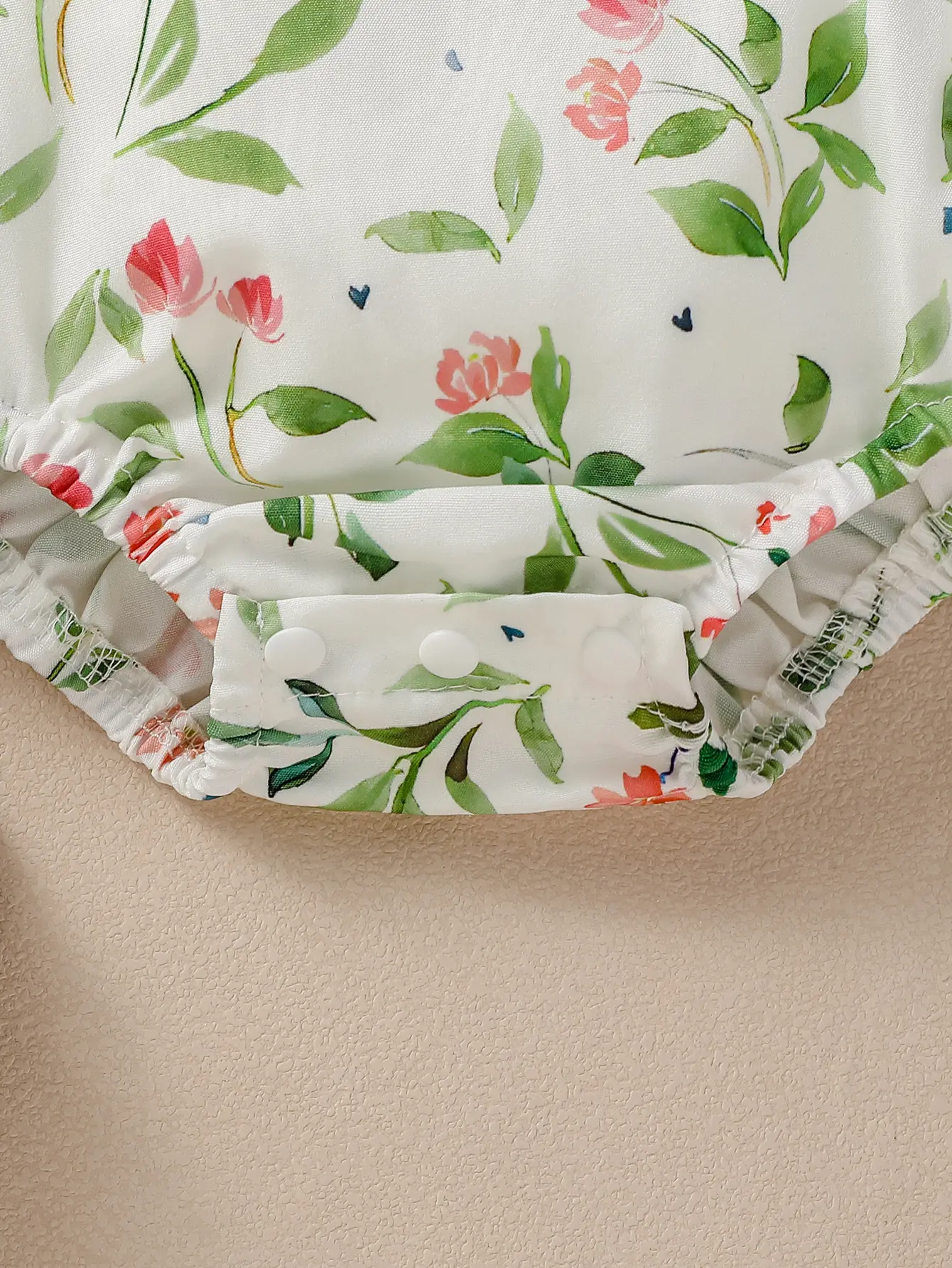 2PCS Baby Girls Sleeveless Print Flower rompers For 0-1Y baby newborn items Casual Jumpsuit +Headband