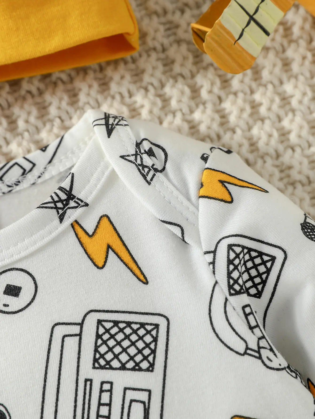 2PCS Baby Boys Spring/ Autumn Long Sleeve Print Cartoon Cute Jumpsuit Newborn-6M Daily Wear+Cat