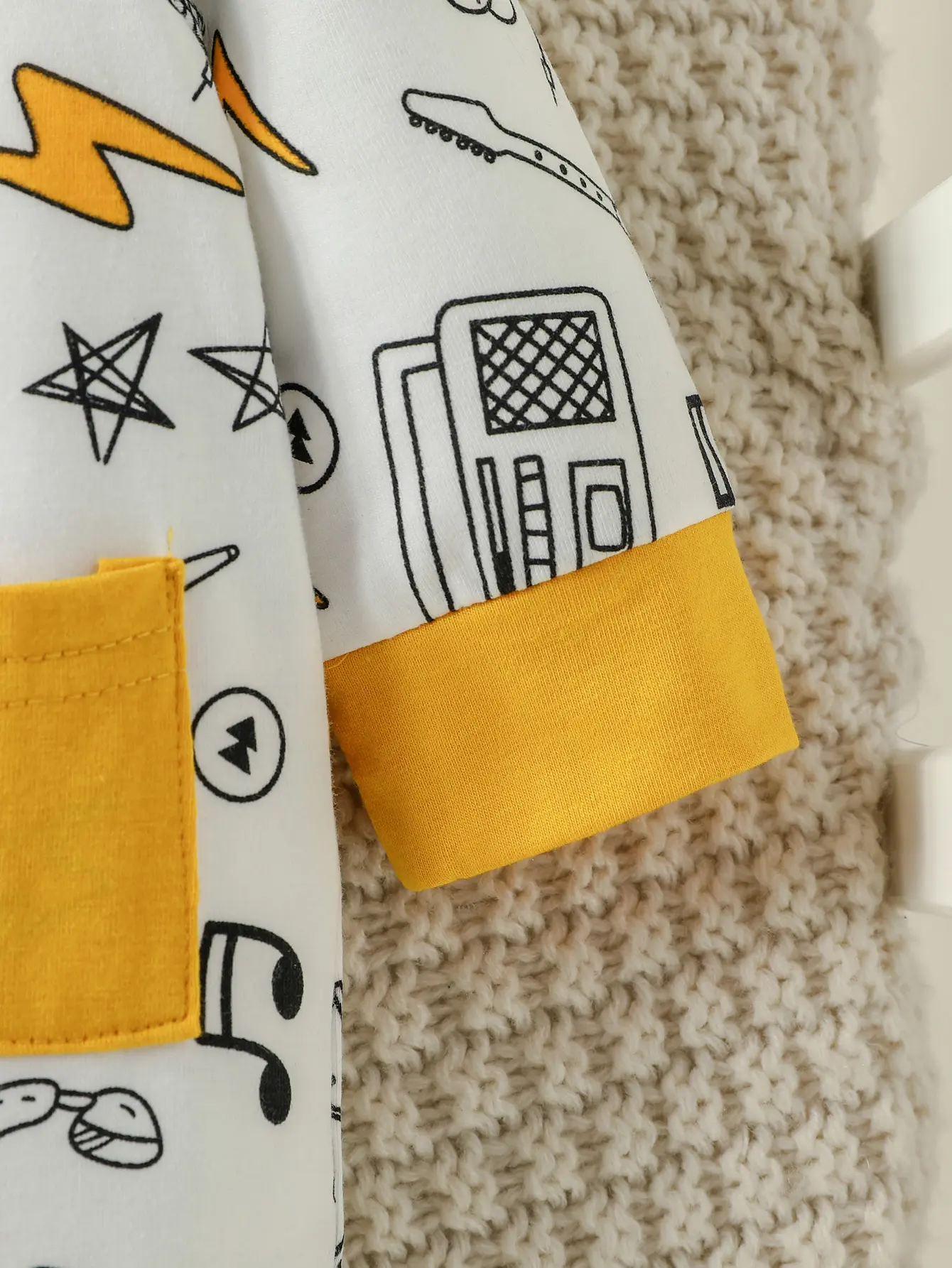 2PCS Baby Boys Spring/ Autumn Long Sleeve Print Cartoon Cute Jumpsuit Newborn-6M Daily Wear+Cat