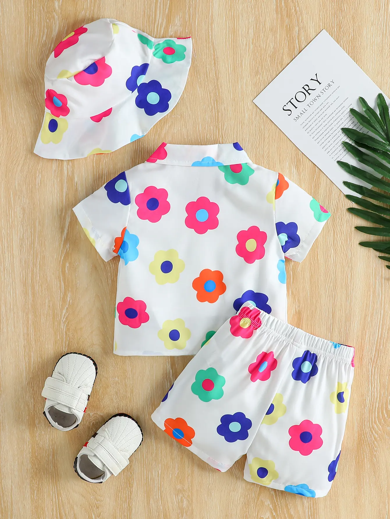 2025 New Children's Baby Summer Short-sleeved Set, Boy's Shirt and Shorts Three-piece Set, Trendy Kids' Clothing