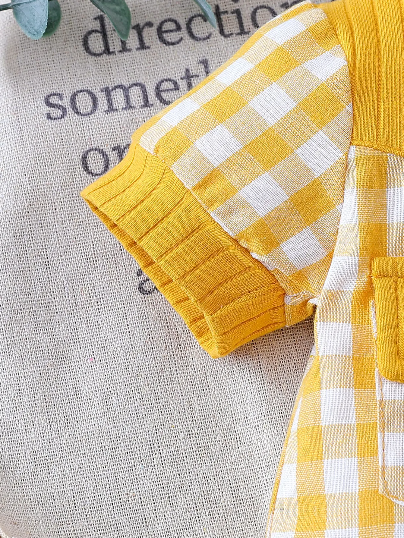 2025 Summer Infant Baby Boys Romper Plaid Print Short Sleeve Button Front Jumpsuit With Pocket Casual Clothes For Newbron