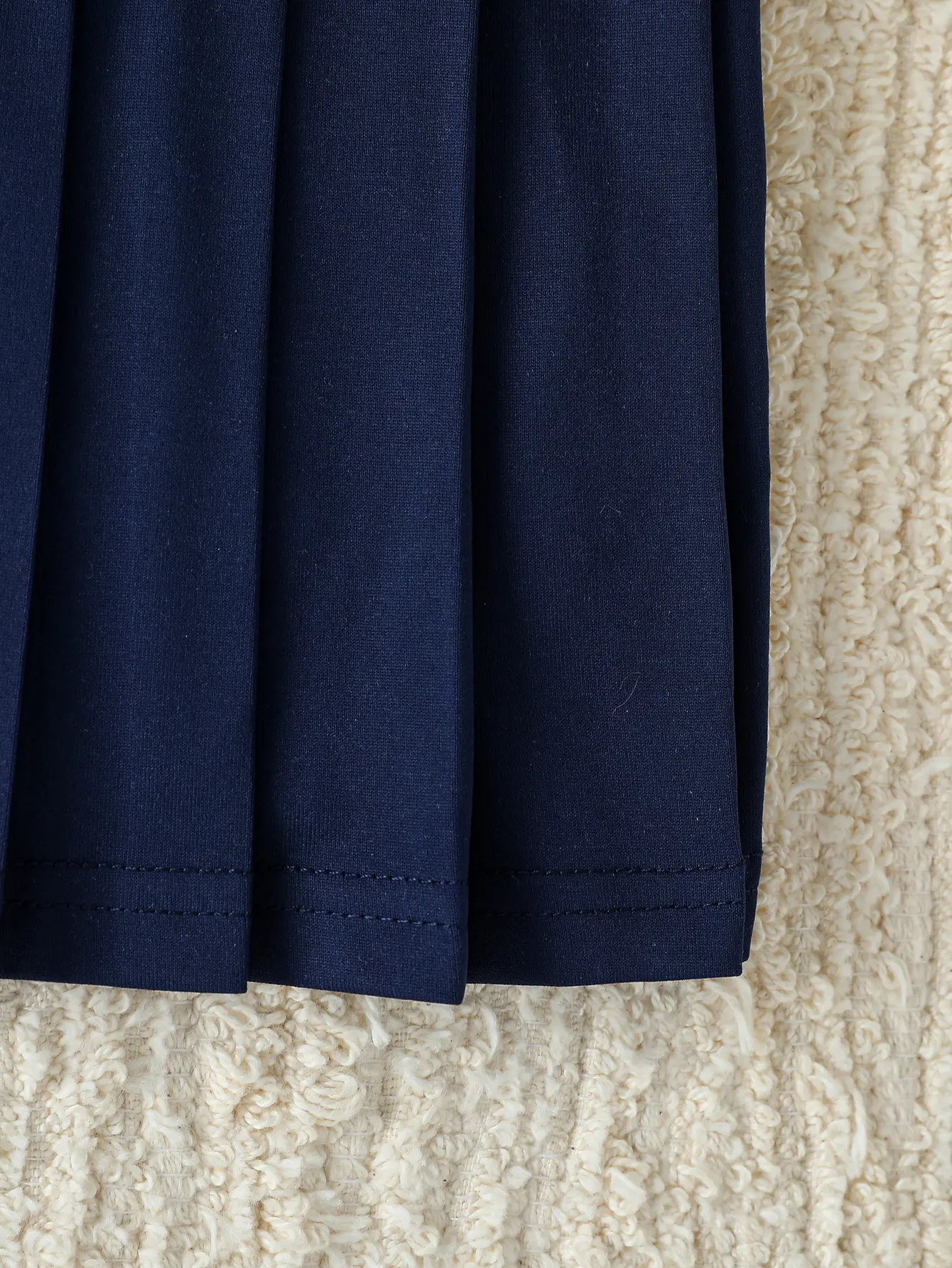 Summer Sleeveless Baby Girls Vest Dress with  Bow  Navy Collar And Pleated Skirt Sweet Princess Style Children's Outfit Clothes