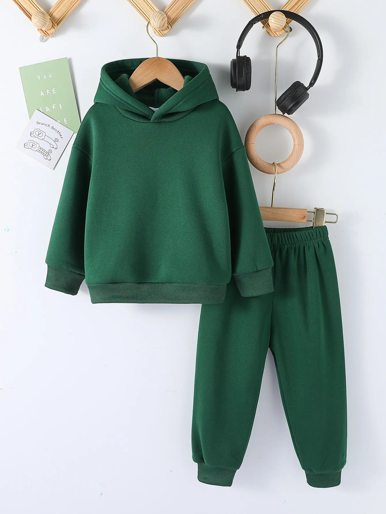 Kids Fashion 2pcs Pullover Hoodie+Pants Suits 1-8Y Years Boys Girls Casual Long Sleeve Sportswear Tracksuits Children Clothes