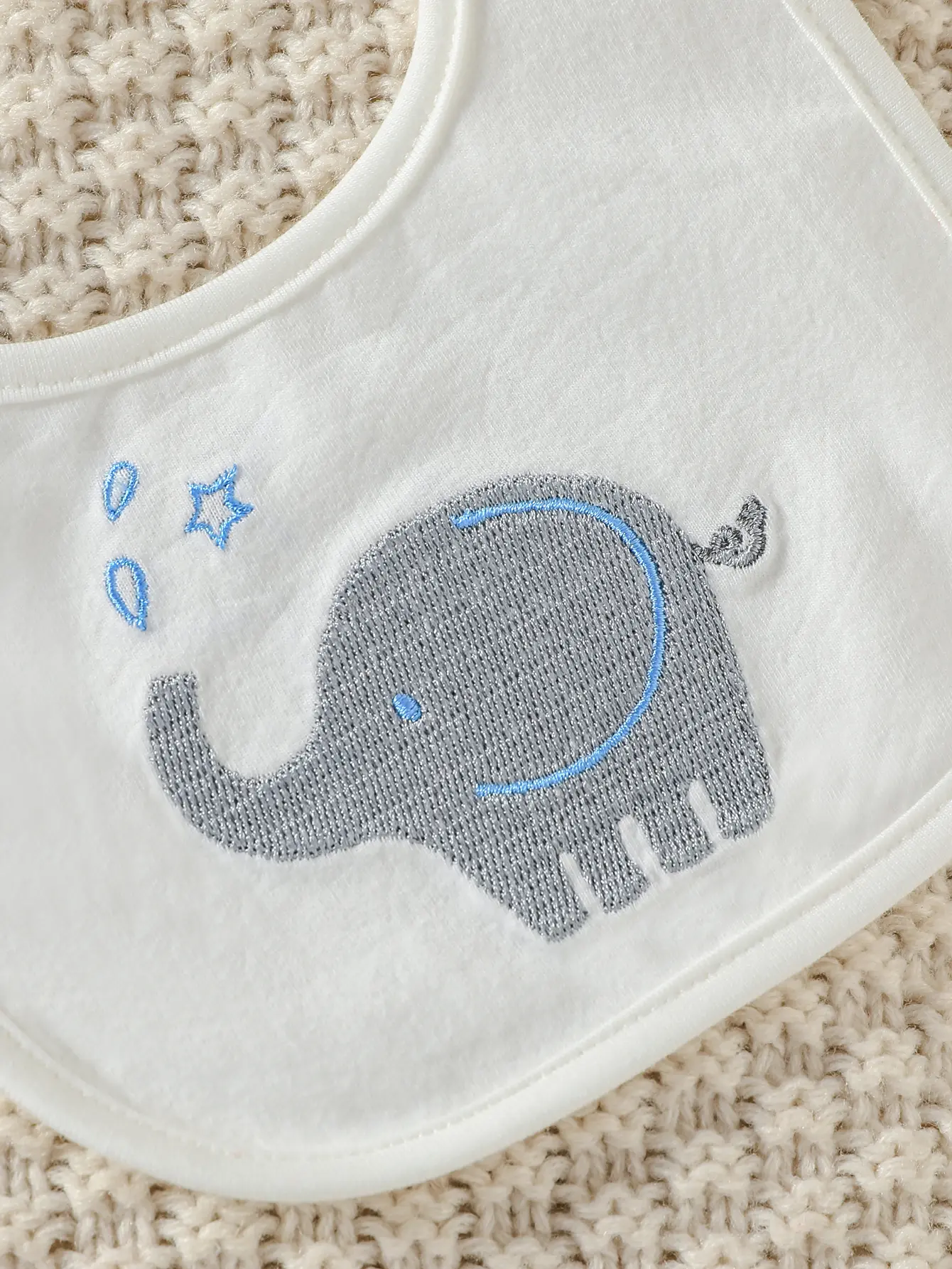 4Pcs Baby Boys Spring/Autumn Long Sleeve Cartoon Elephant Boysuit+ Stripe Trouser For Outfits Chlothing+Hat+Bib+Gloves