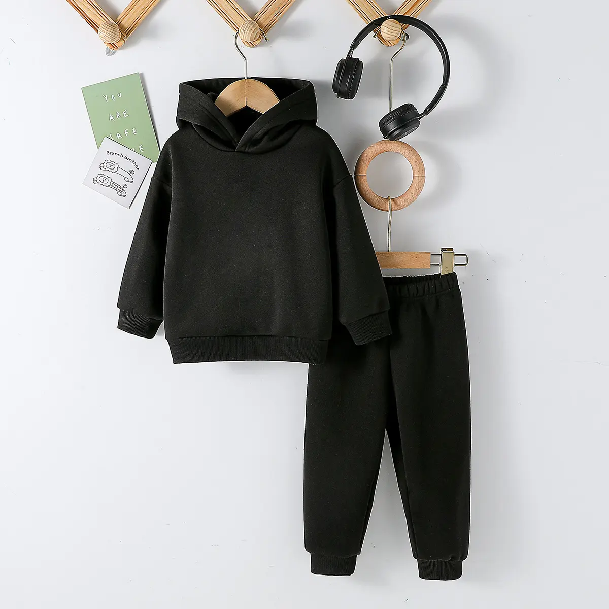 Kids Fashion 2pcs Pullover Hoodie+Pants Suits 1-8Y Years Boys Girls Casual Long Sleeve Sportswear Tracksuits Children Clothes