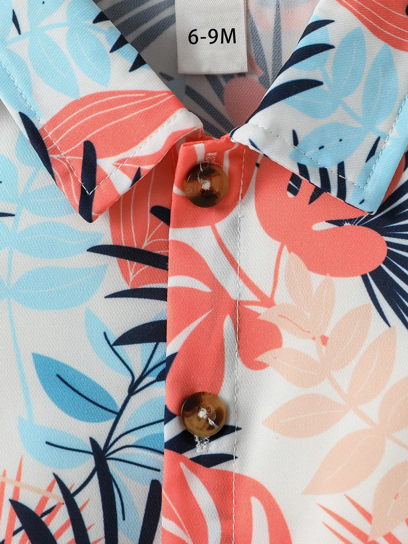 Baby Boys Summer Short Print plants Shirt +Solid Cotton Pantsuit For 1-3Y Casual Daily Wear Clothing Set