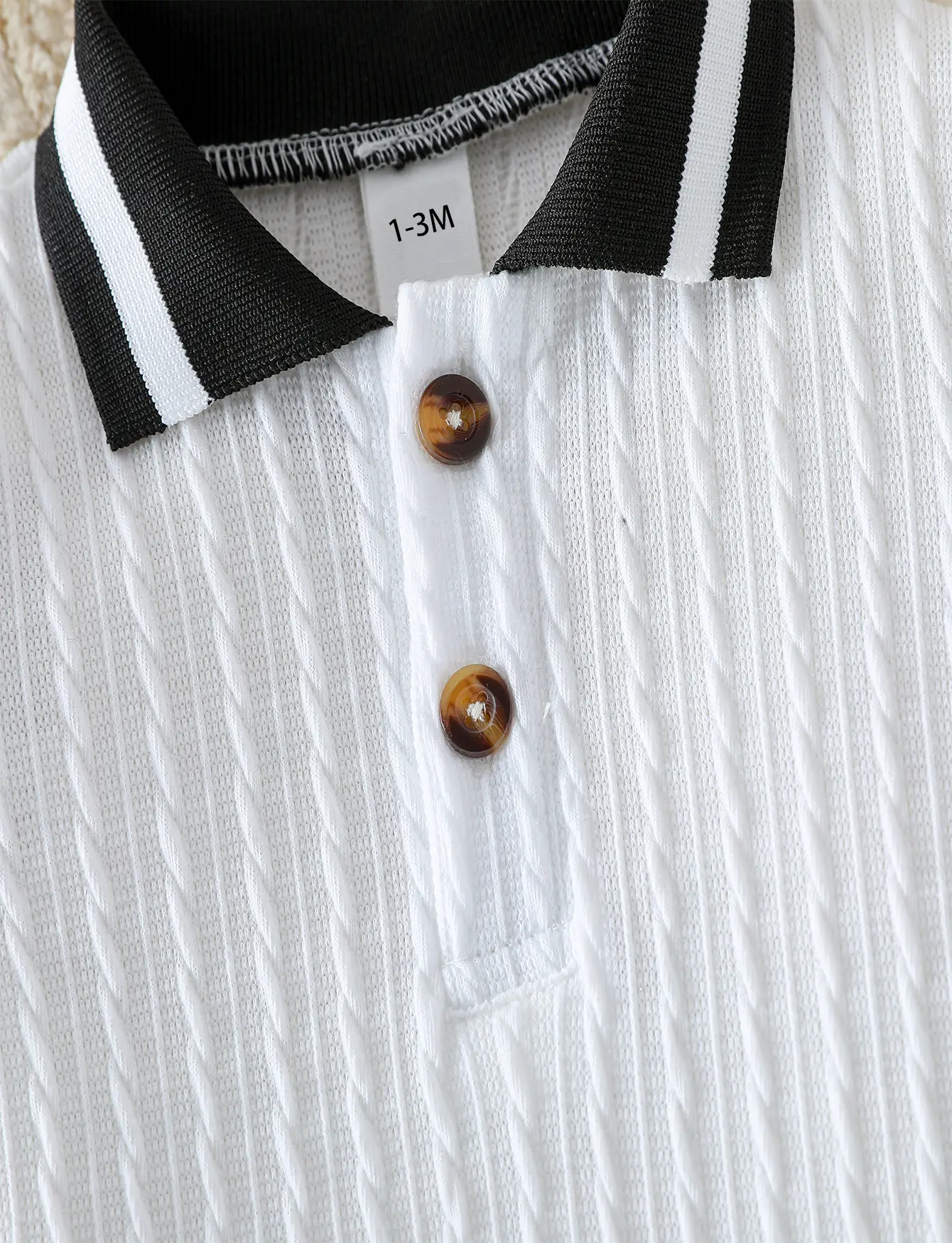 Baby Boys Spring/Summer Short Sleeve Lapel Solid Color For Newborn 1-24M Streetwear Casual Jumpsuit