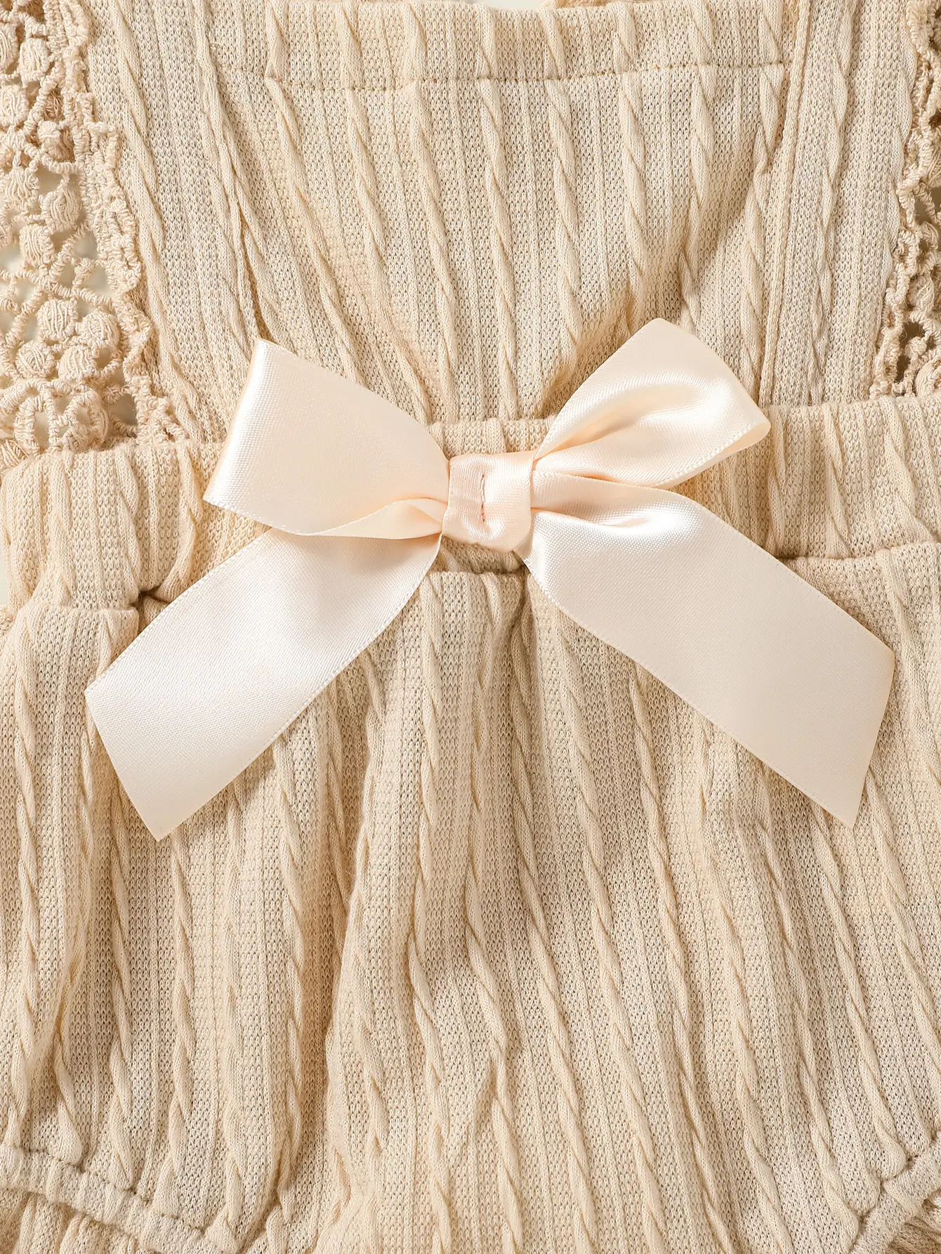 2024 Baby Girl Cute Summer Sleeveless Solid With Bow Dress For Streetwear Outdoor +Clothig