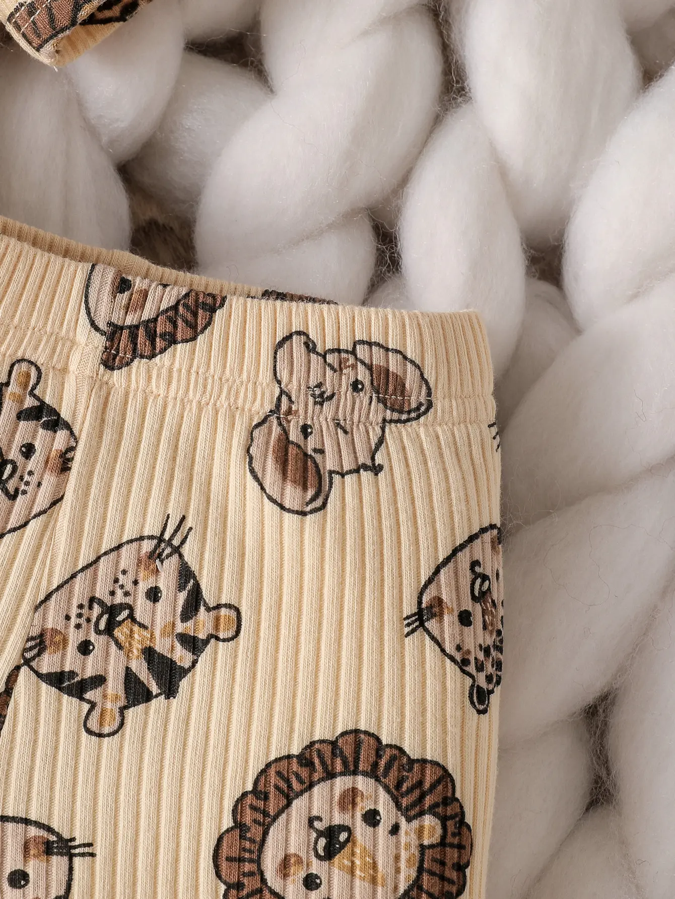 3Pcs Casual Newborn infant Baby Boy Cartoon Animal Clothes Set Long Sleeve Bodysuit Top and Pants +Hat