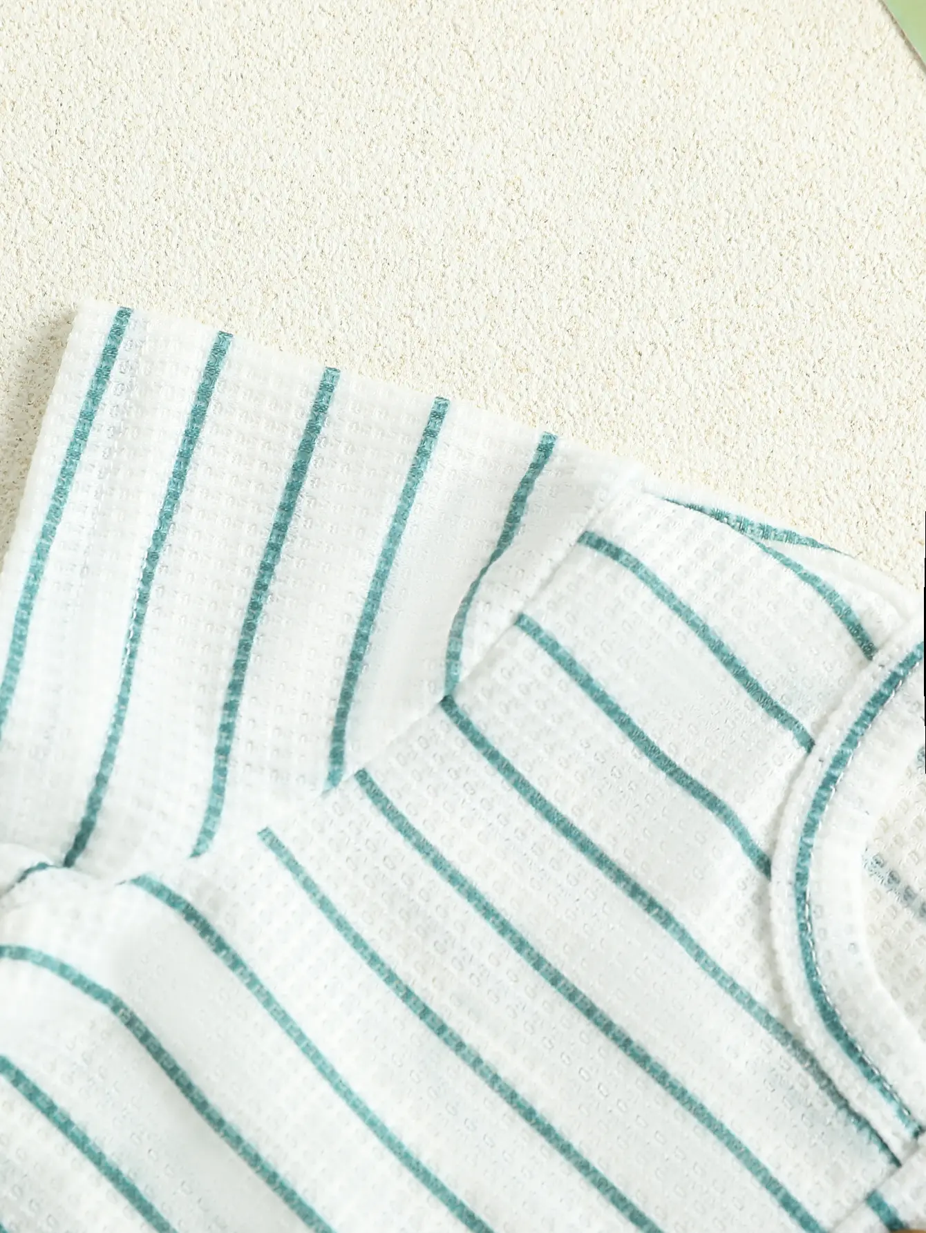 Summer New Arrival Boys’ Two-Sided Waffle Knit Printed Short-Sleeve T-Shirt and Thin Long Pants Set for Holiday Leisure
