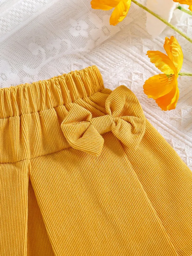 2025 Summer New Solid Color Bowknot Casual Versatile Skirt