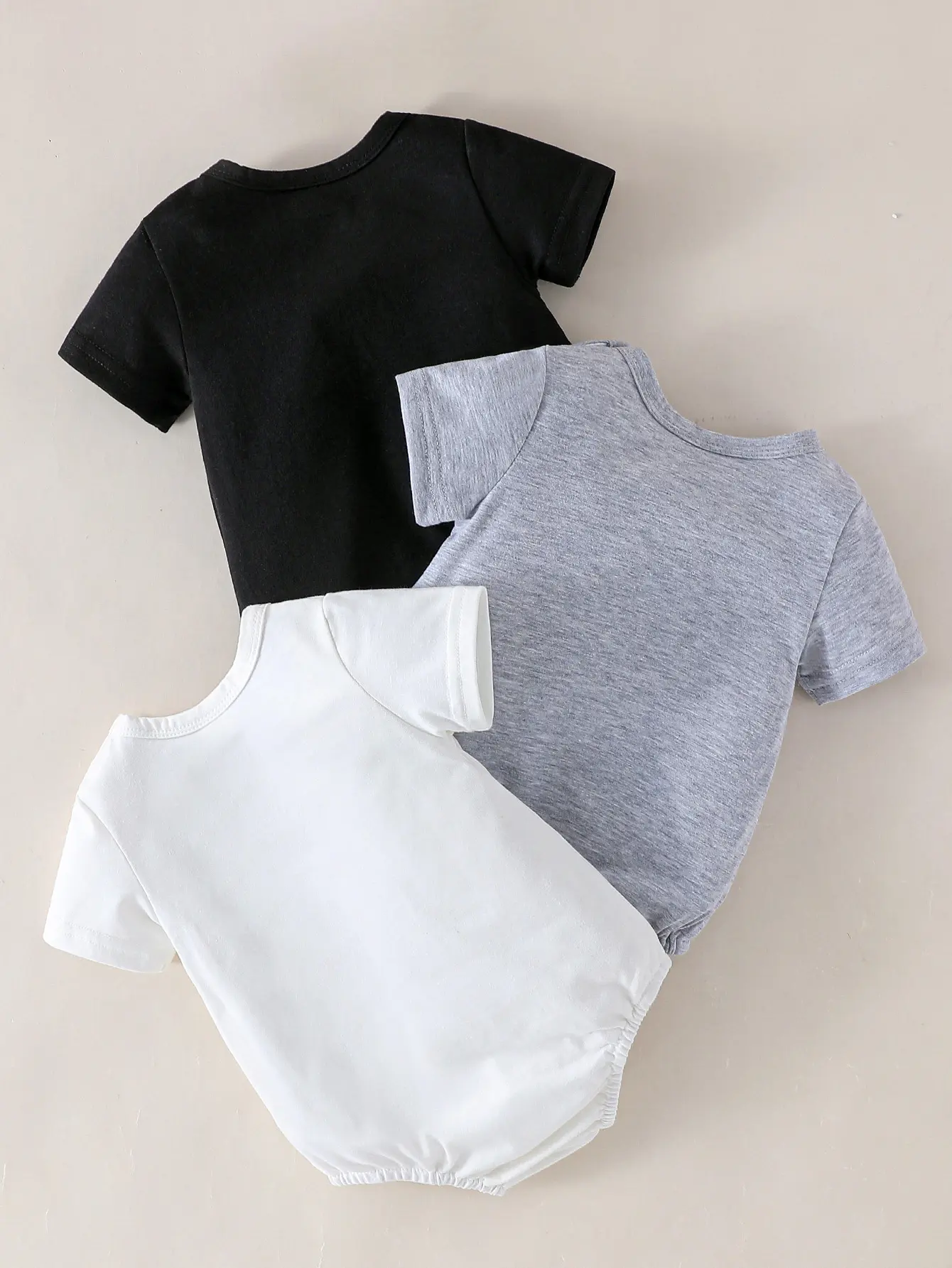 3Pcs 2025 New Baby Boys Solid For Newborn Summer Short Sleeve With Pocket Jumpsuit Casual 1-24M